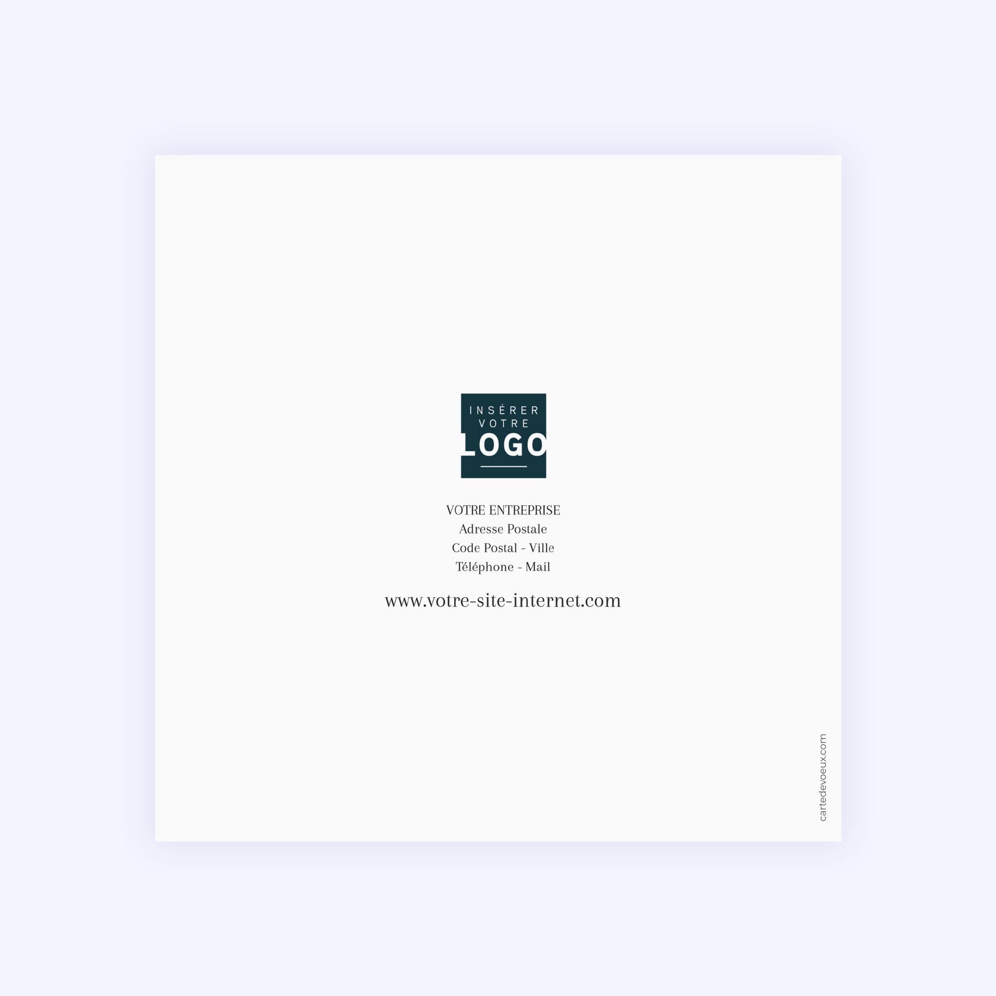 Effet Marbre | Vœux professionnels • Carte de voeux photo N° 3