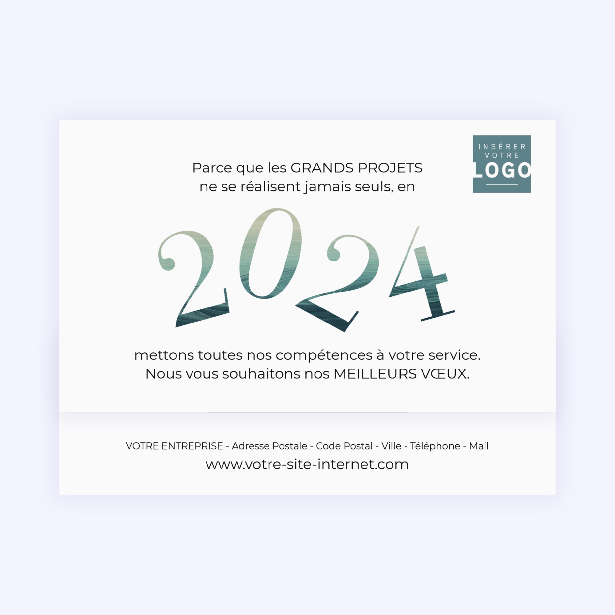 Nuances de Marbre | Vœux professionnels • Carte chocolats • Chocolats photo N° 4