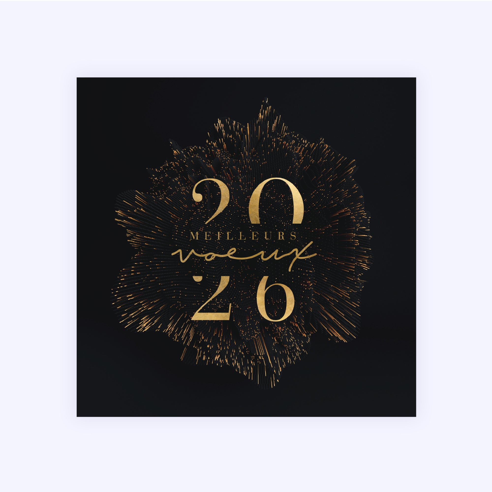 Etincelles | Vœux professionnels • Carte de voeux • Carré photo N° 1