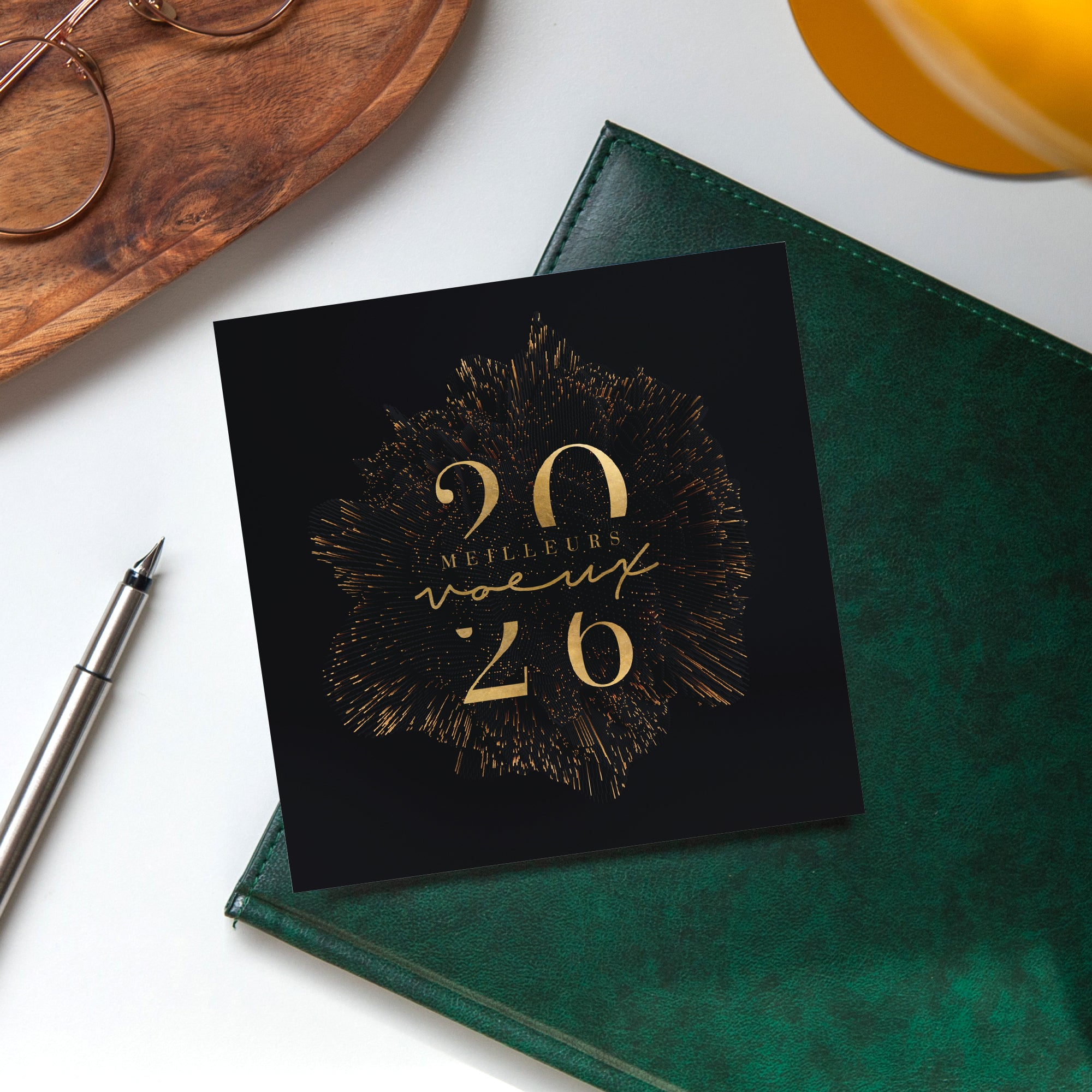 Etincelles | Vœux professionnels • Carte de voeux • Carré photo N° 4