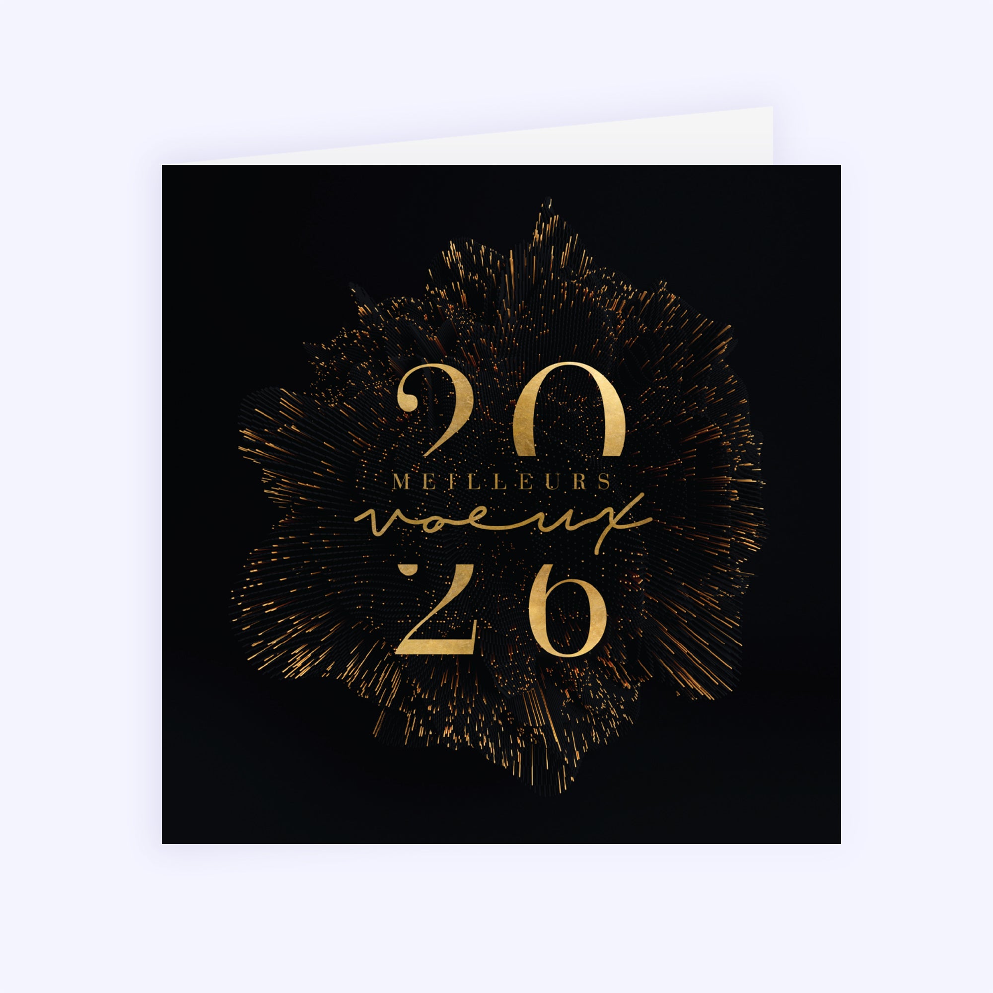 Etincelles | Vœux professionnels • Carte de voeux • Carré double photo N° 1