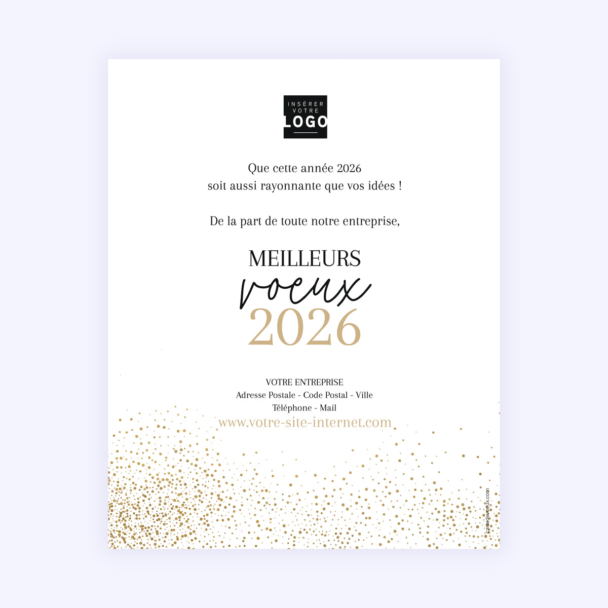 Poudre d'Or | Vœux professionnels • Carte virtuelle • eCard Image photo N° 1