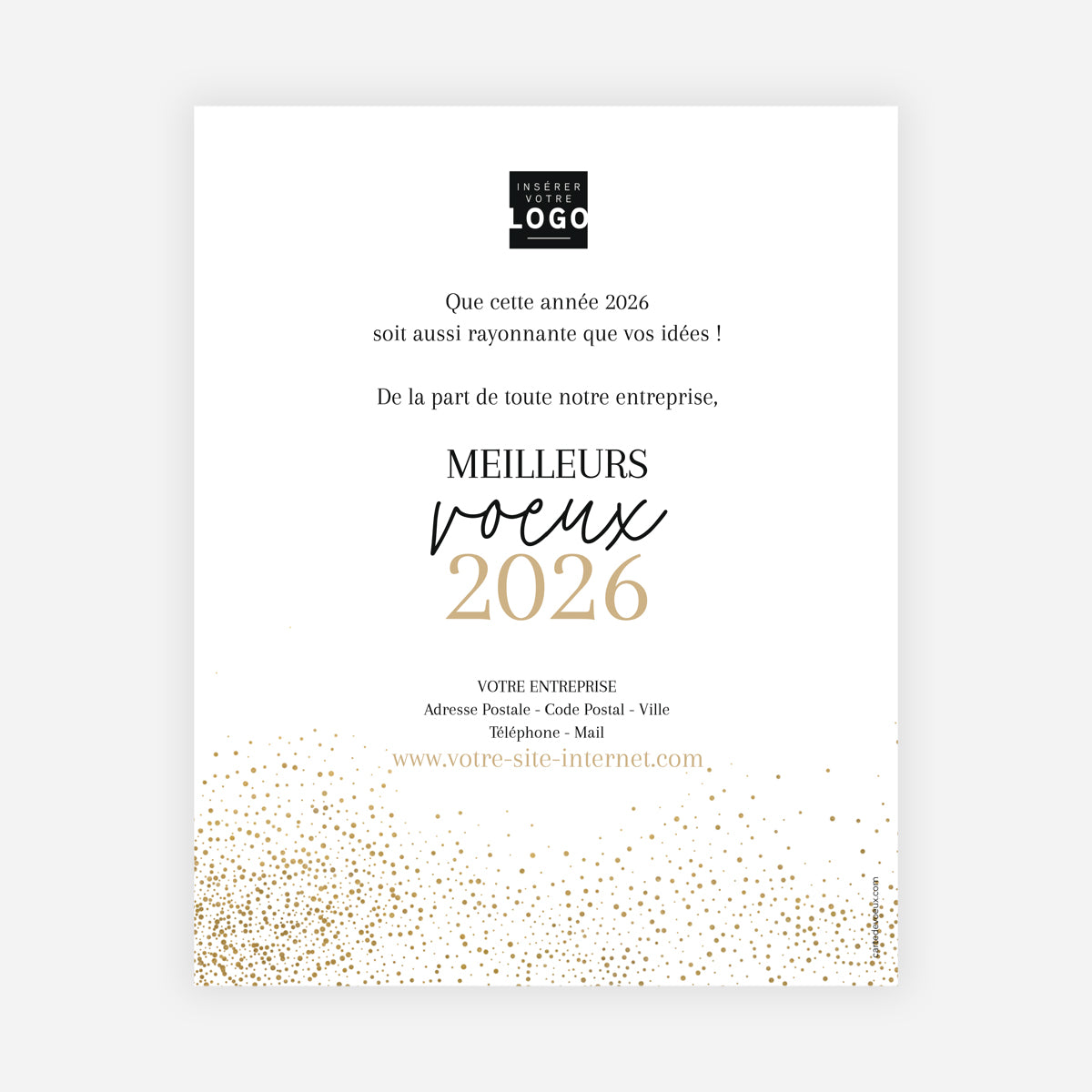 Poudre d'Or | Vœux professionnels • Carte virtuelle • eCard Image photo N° 1