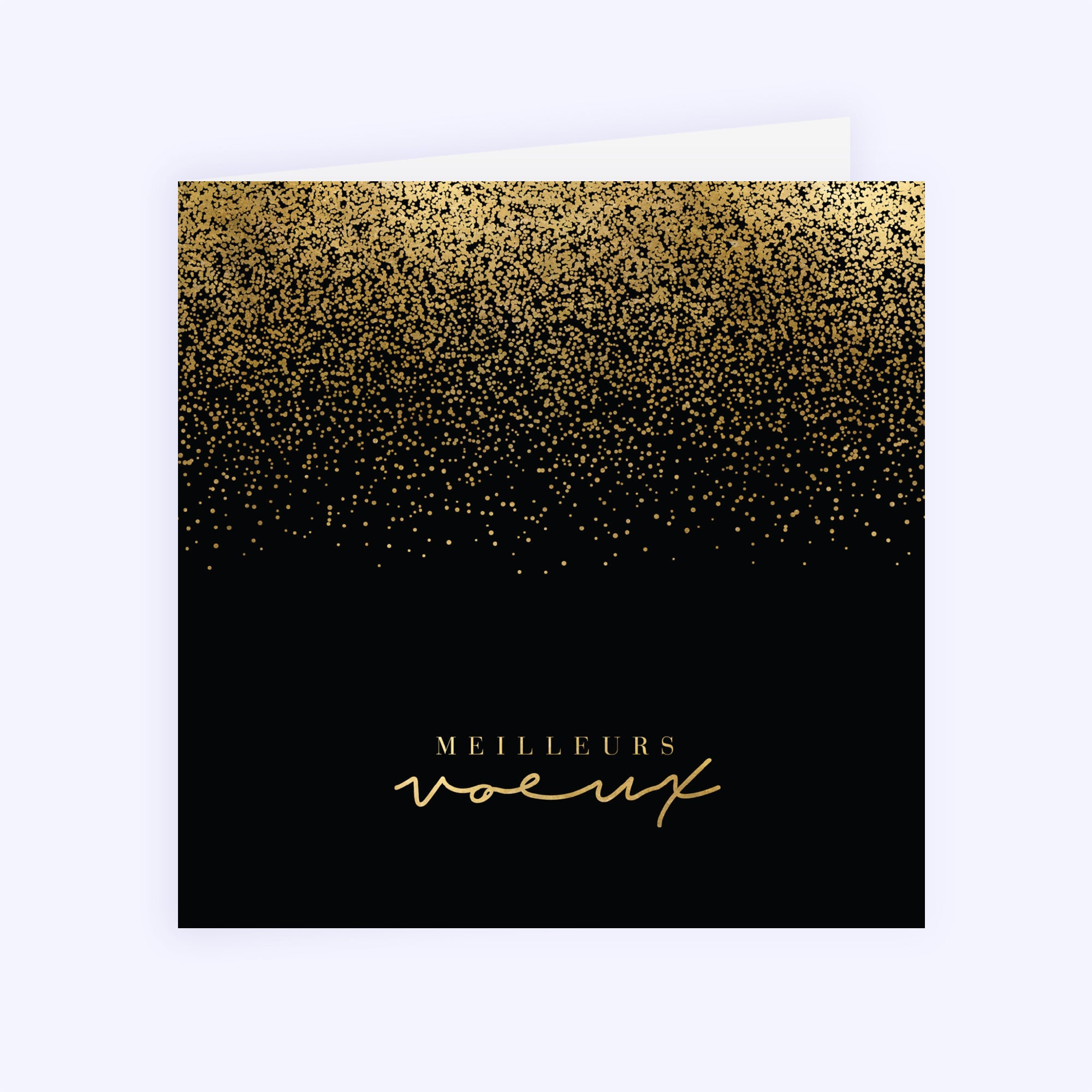 Poudre d'Or | Vœux professionnels • Carte de voeux • Carré double photo N° 1