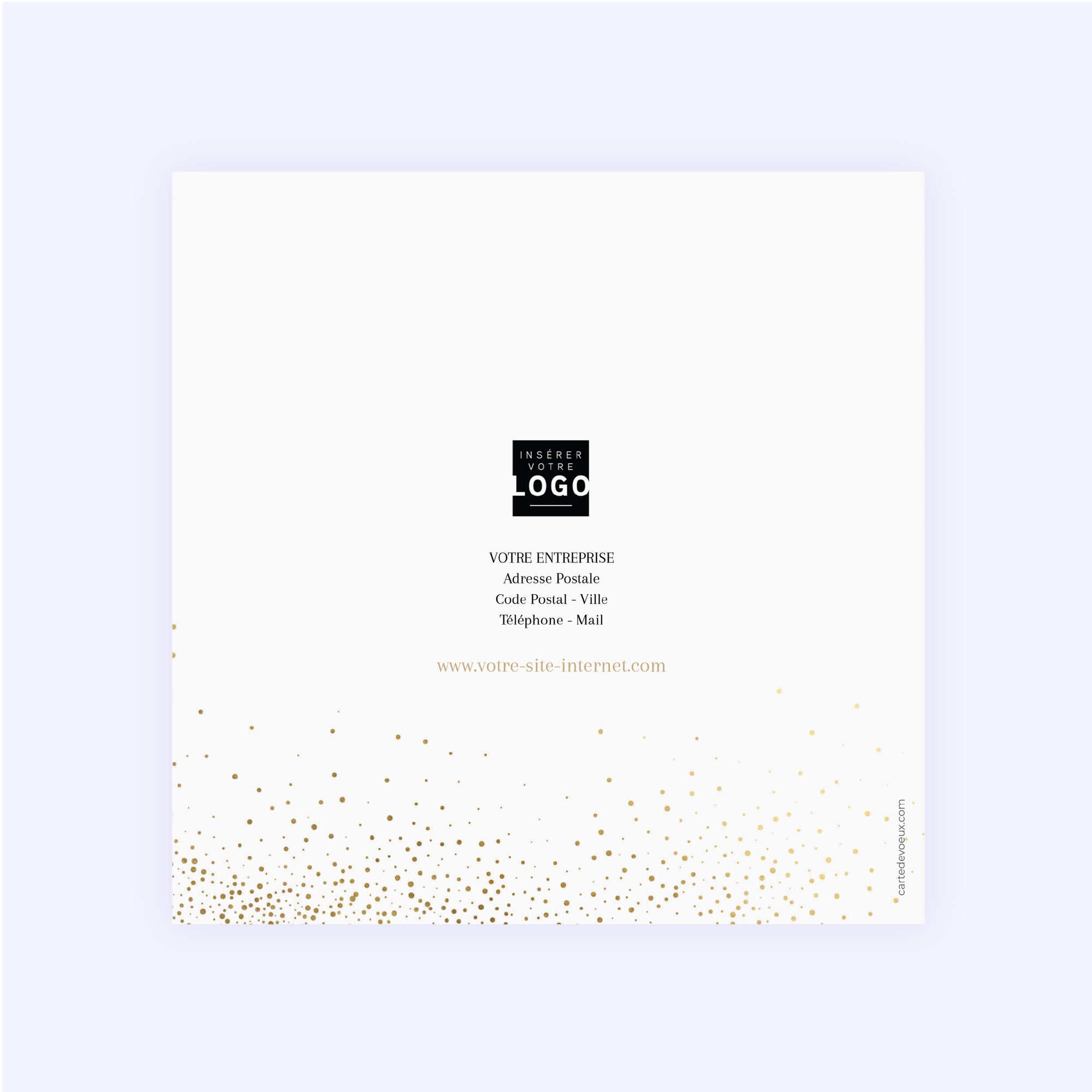 Poudre d'Or | Vœux professionnels • Carte de voeux • Carré double photo N° 3