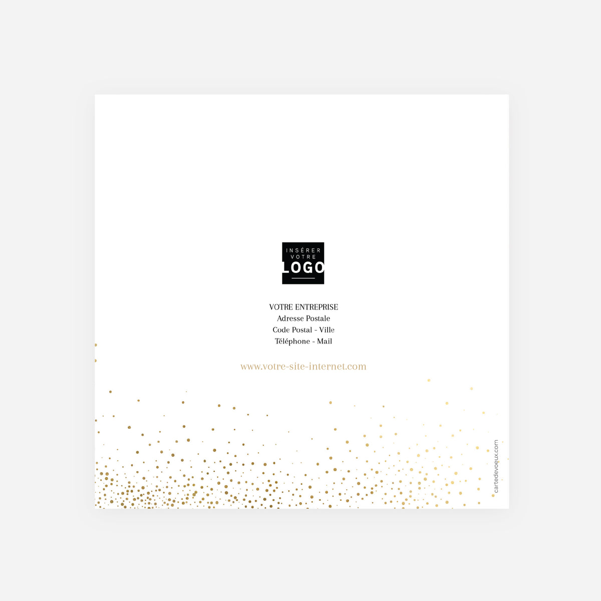 Poudre d'Or | Vœux professionnels • Carte de voeux • Carré double photo N° 3