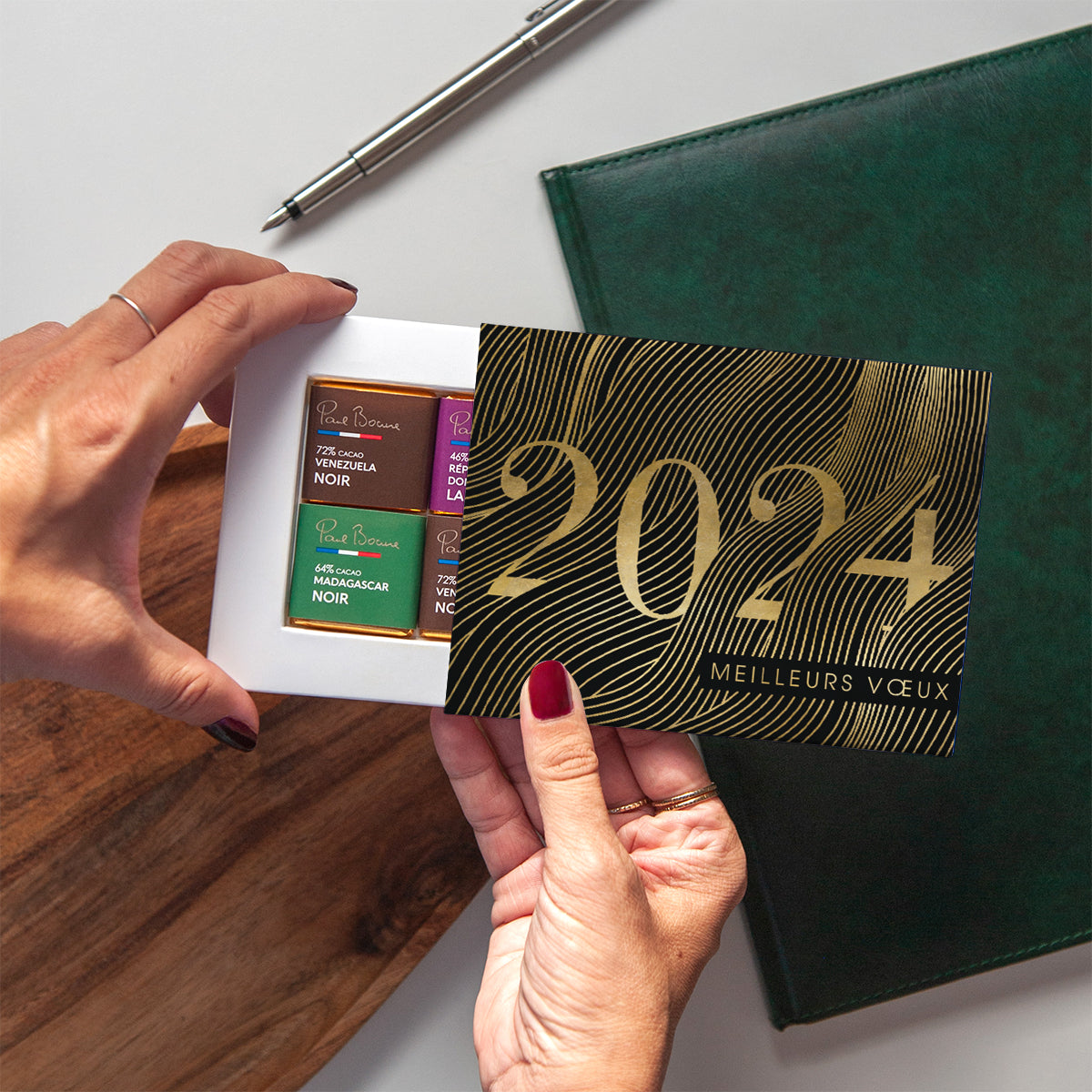 Fil d'Or | Vœux professionnels • Carte chocolats photo N° 2