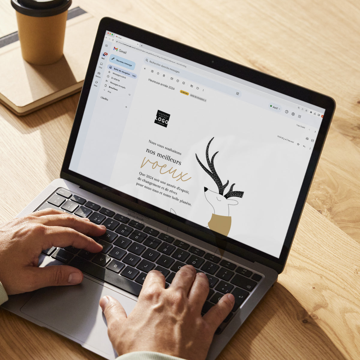 Forest Deer | Vœux professionnels • Carte virtuelle photo N° 3