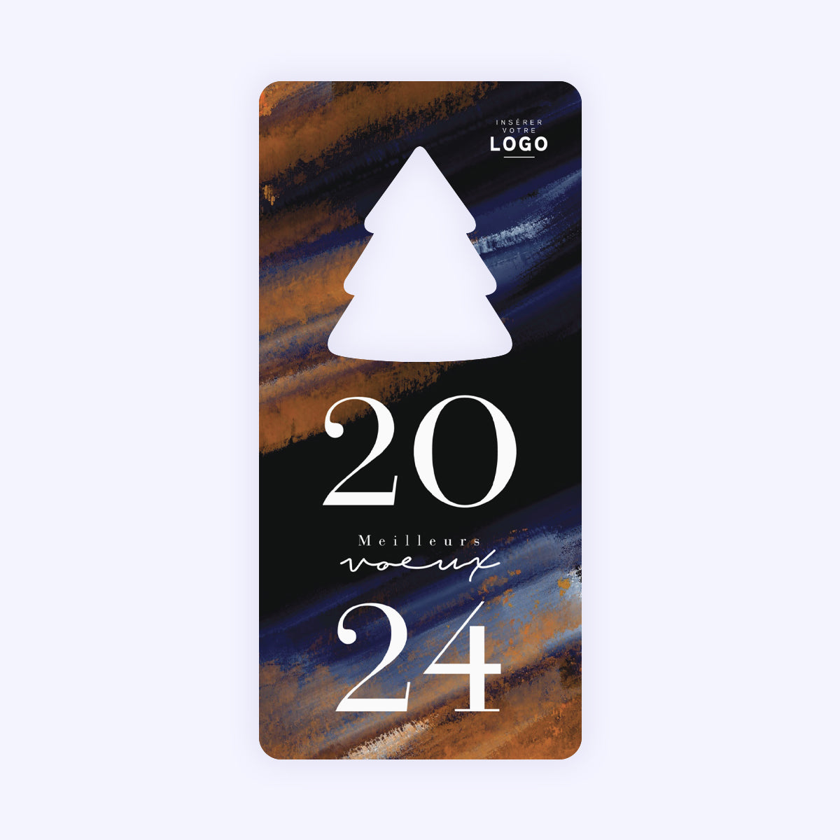 Sophisticated | Vœux professionnels • Carte de voeux • Vertical sapin photo N° 1