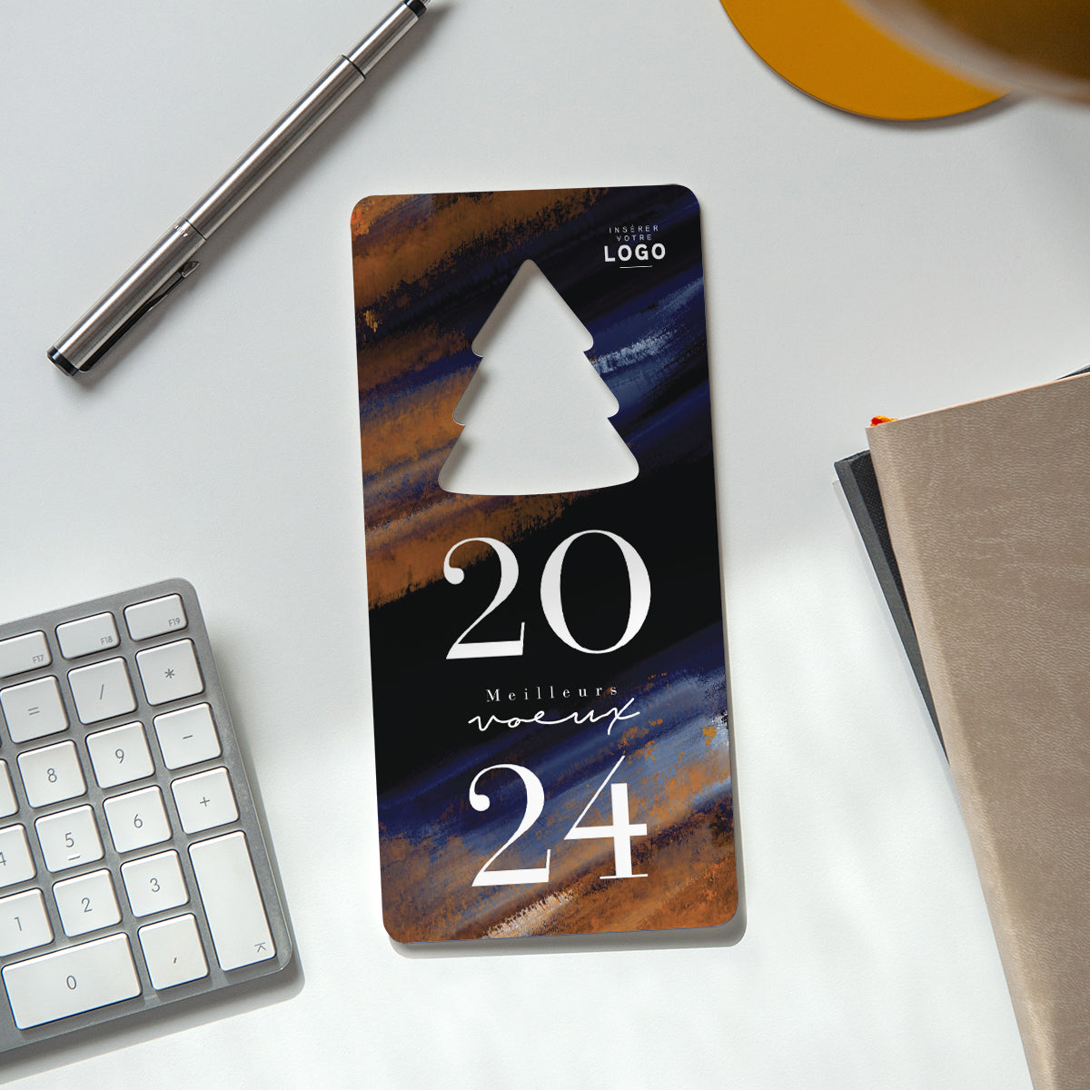 Sophisticated | Vœux professionnels • Carte de voeux • Vertical sapin photo N° 4