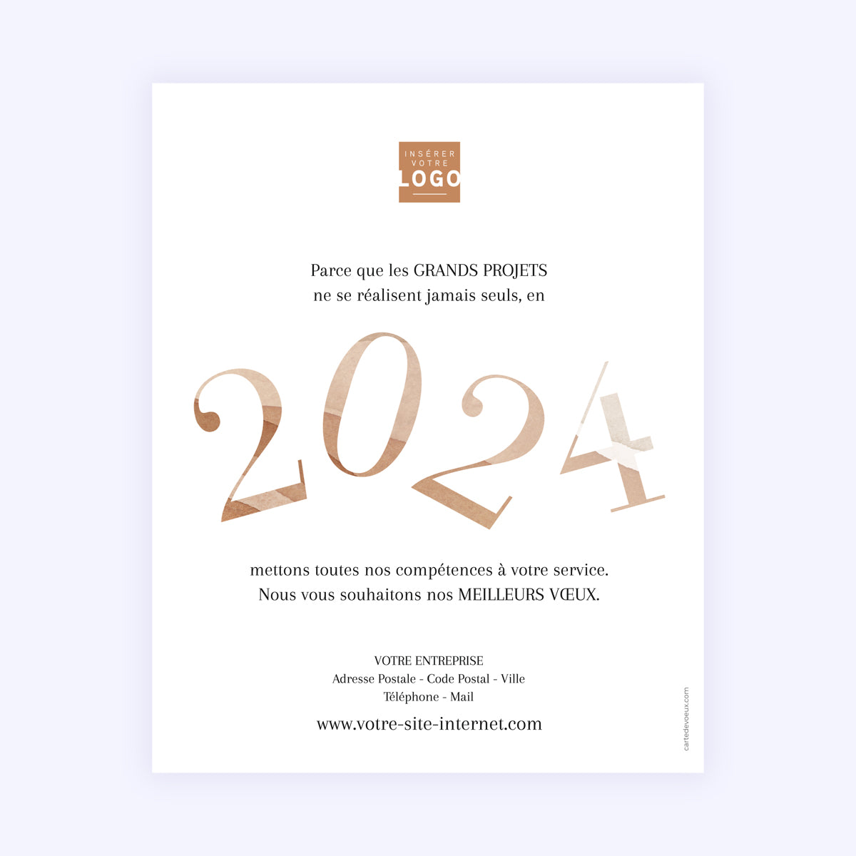 Shades of Brown | Vœux professionnels • Carte virtuelle • eCard Image photo N° 1