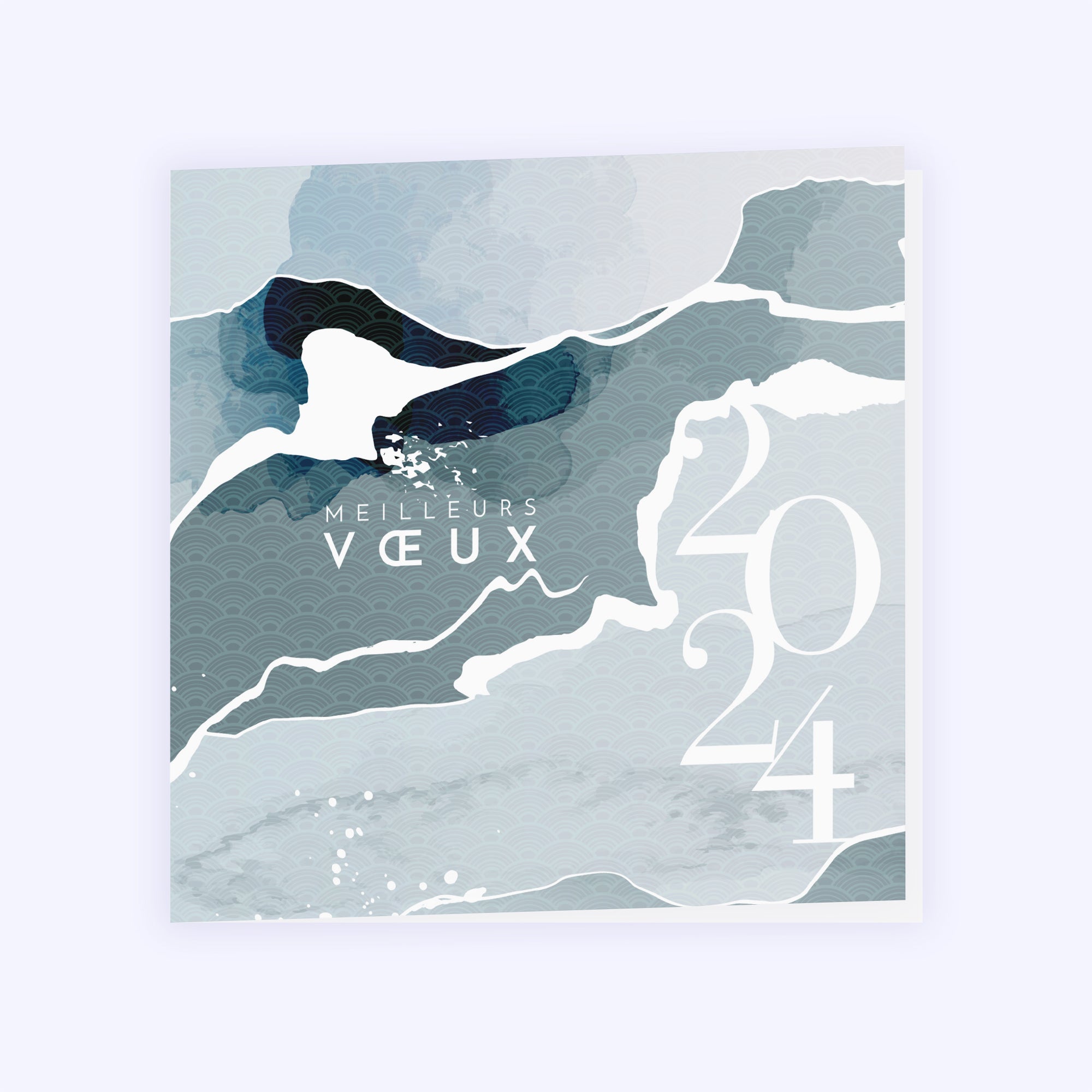 Fragments | Vœux professionnels • Carte de voeux • Carré double photo N° 1