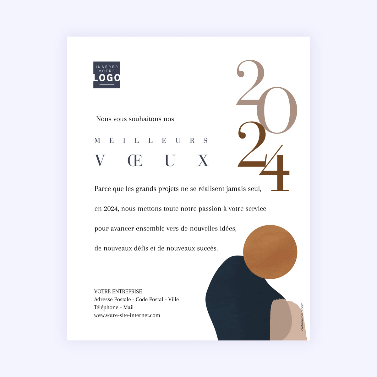 Arty Chic | Vœux professionnels • Carte virtuelle photo N° 1