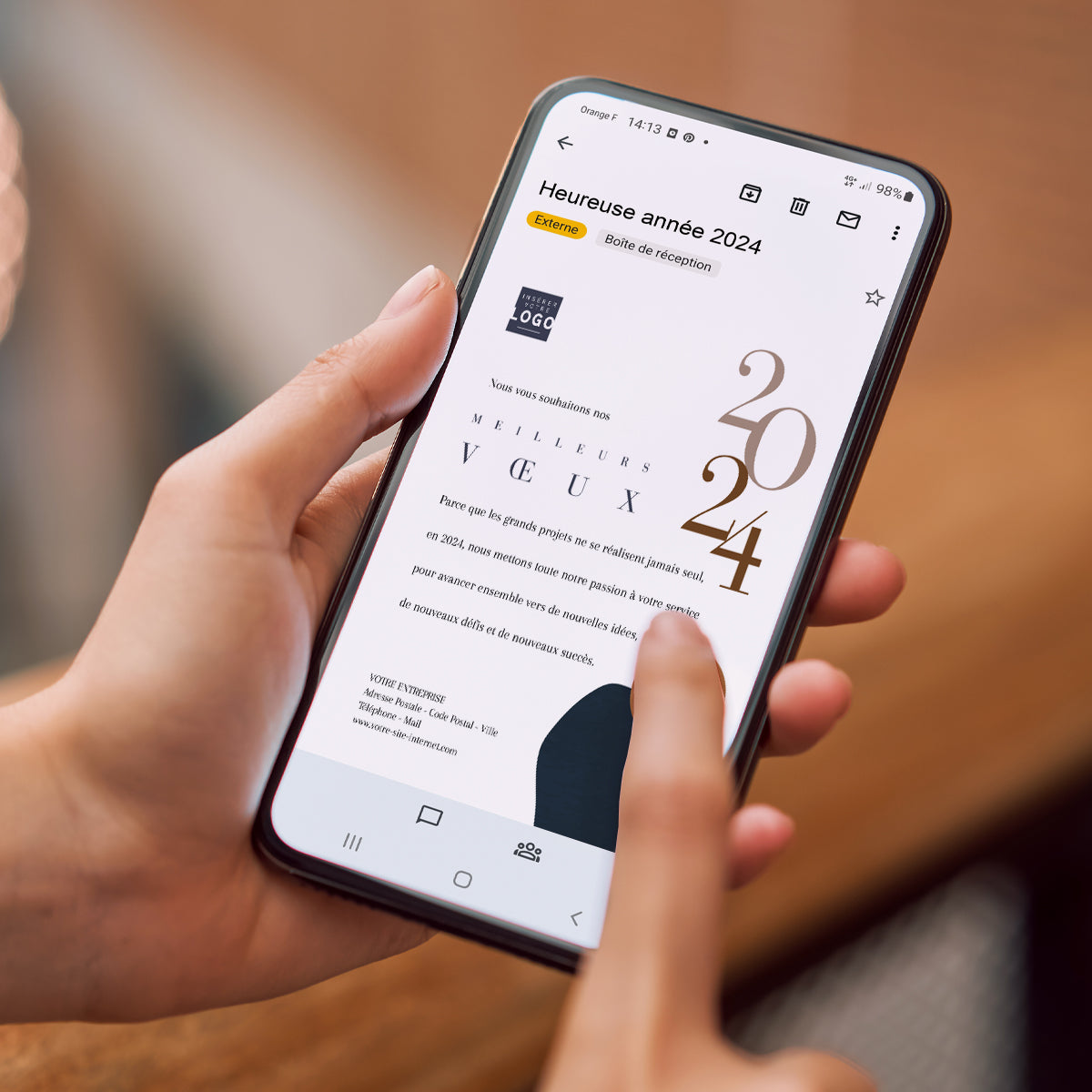 Arty Chic | Vœux professionnels • Carte virtuelle • eCard Image photo N° 2