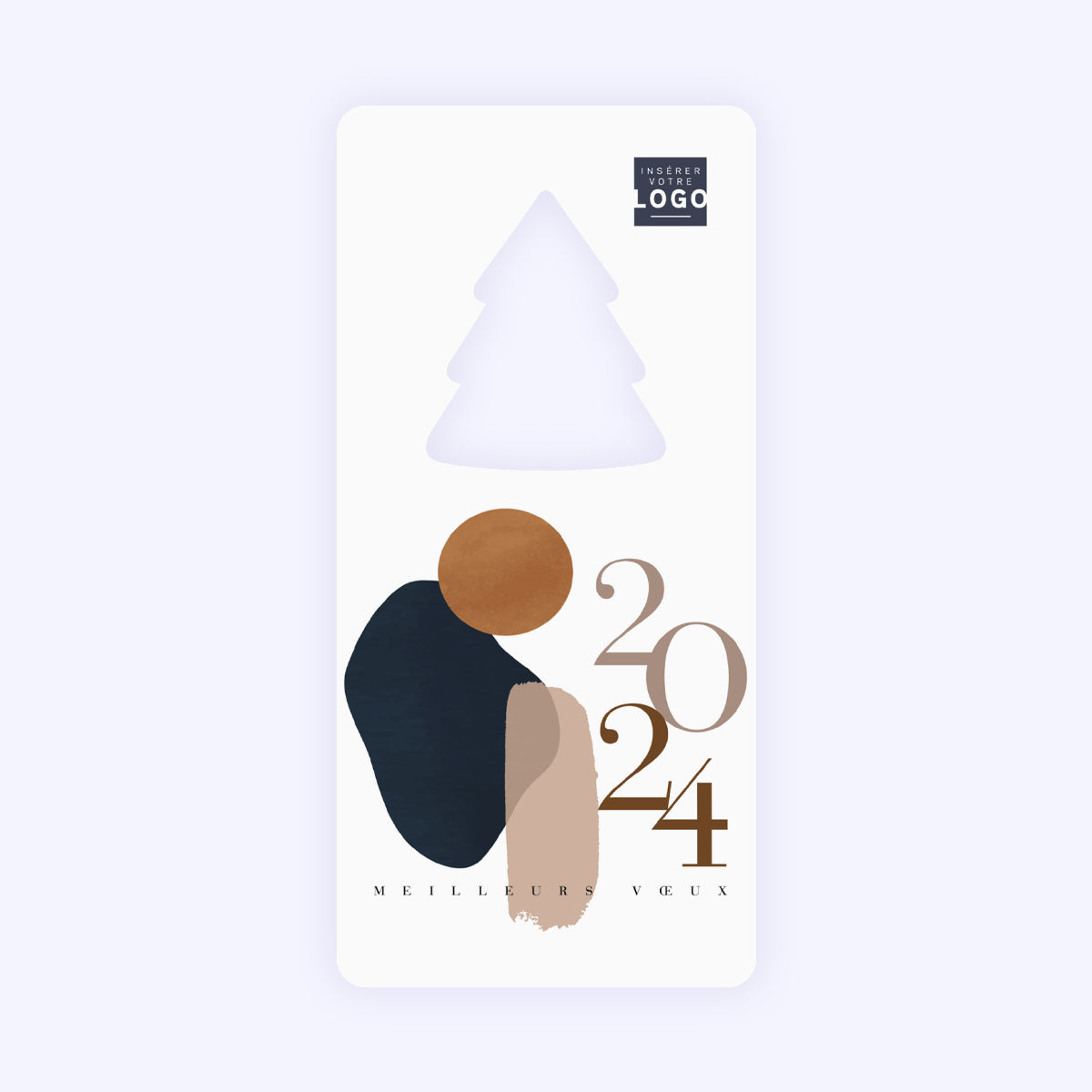 Arty Chic | Vœux professionnels • Carte de voeux • Vertical sapin photo N° 1