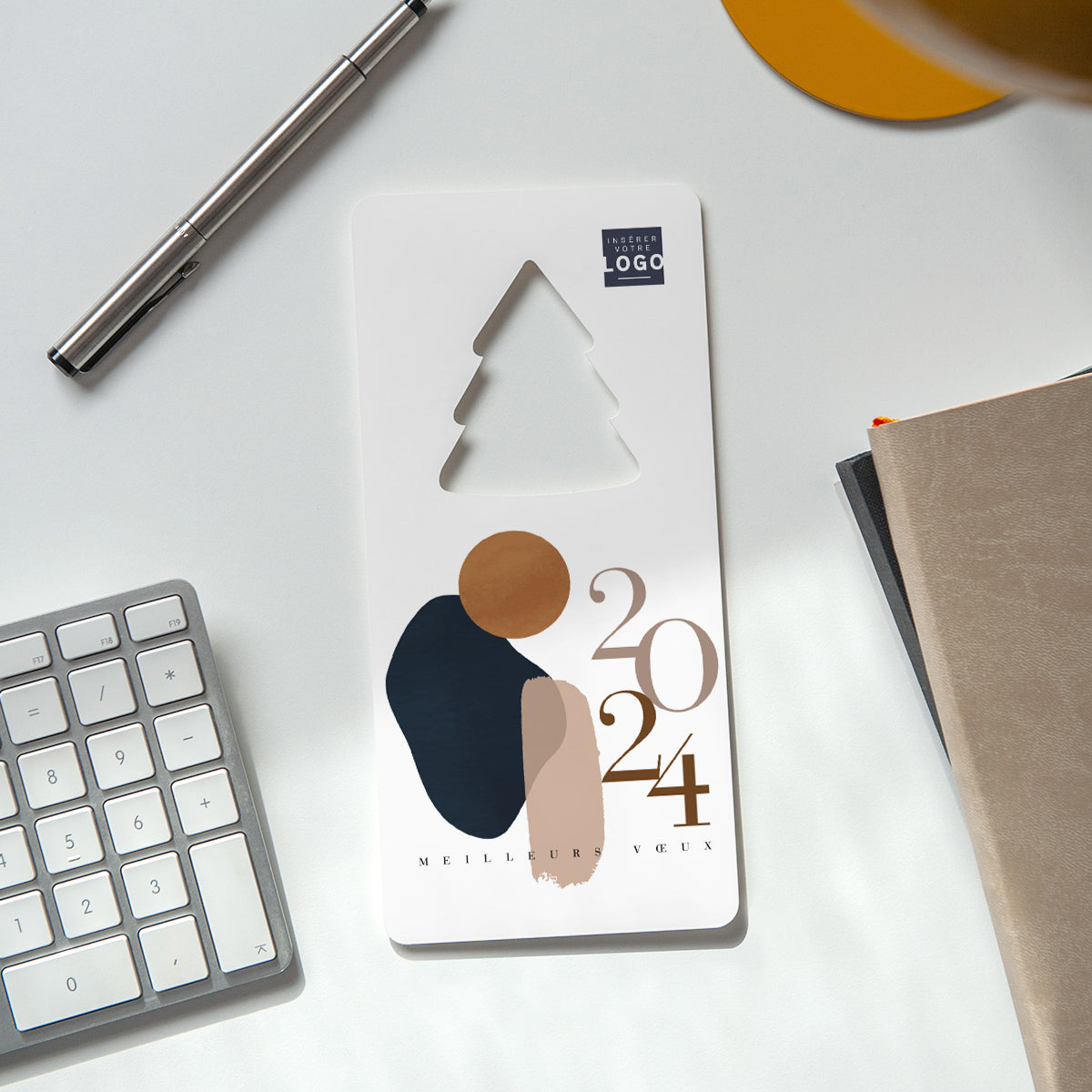 Arty Chic | Vœux professionnels • Carte de voeux • Vertical sapin photo N° 4