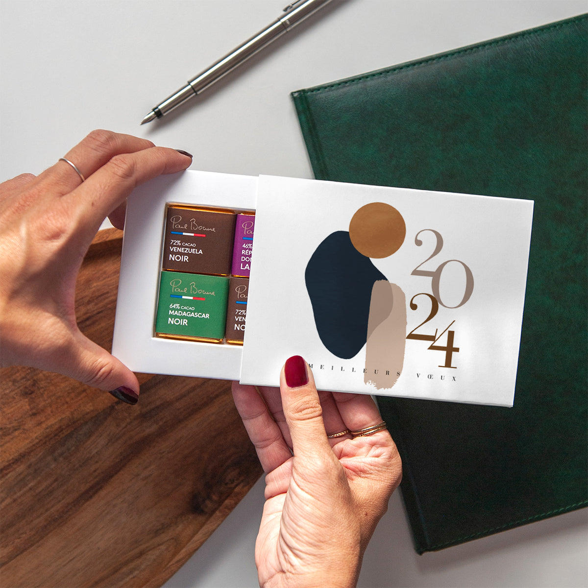 Arty Chic | Vœux professionnels • Carte chocolats photo N° 2