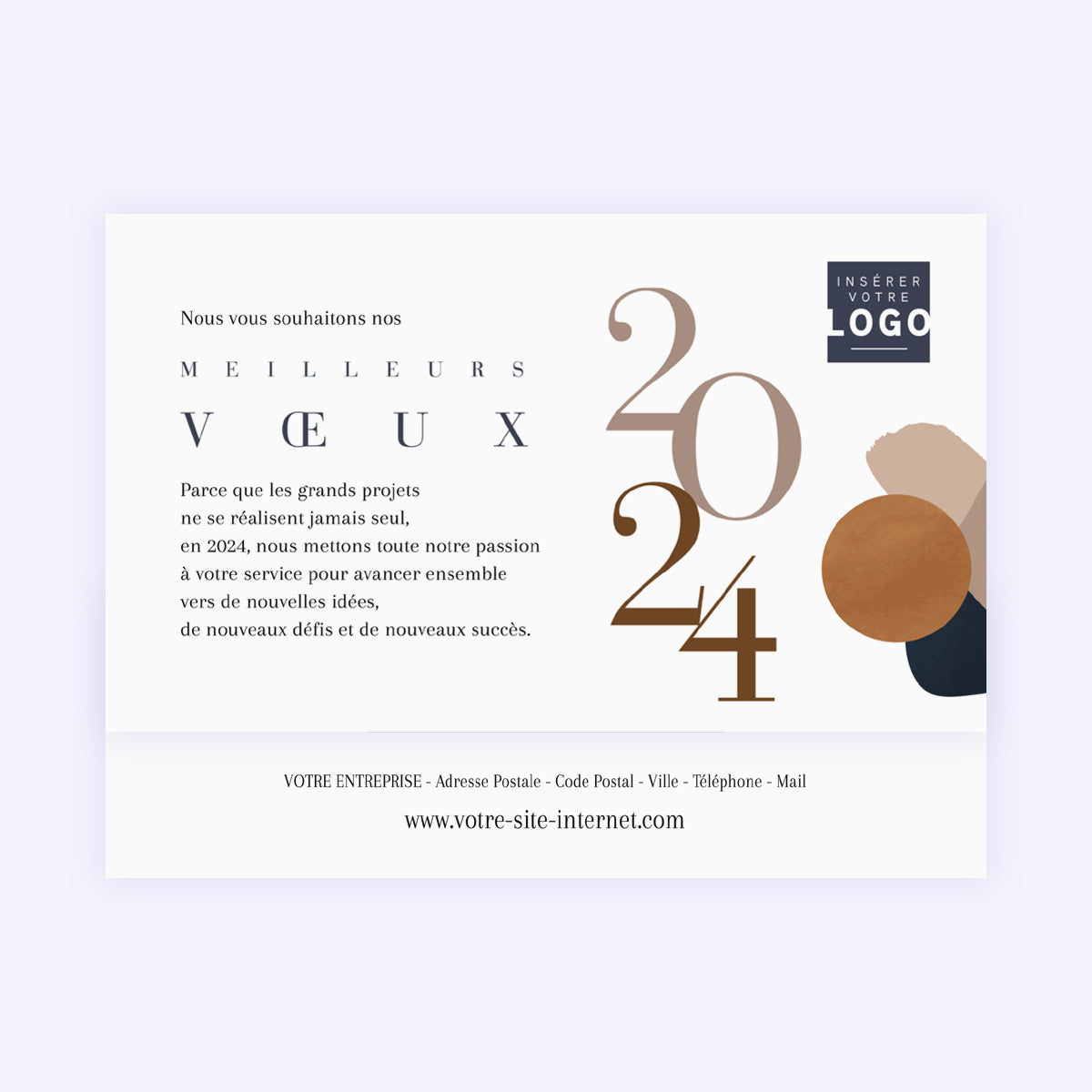 Arty Chic | Vœux professionnels • Carte chocolats photo N° 4