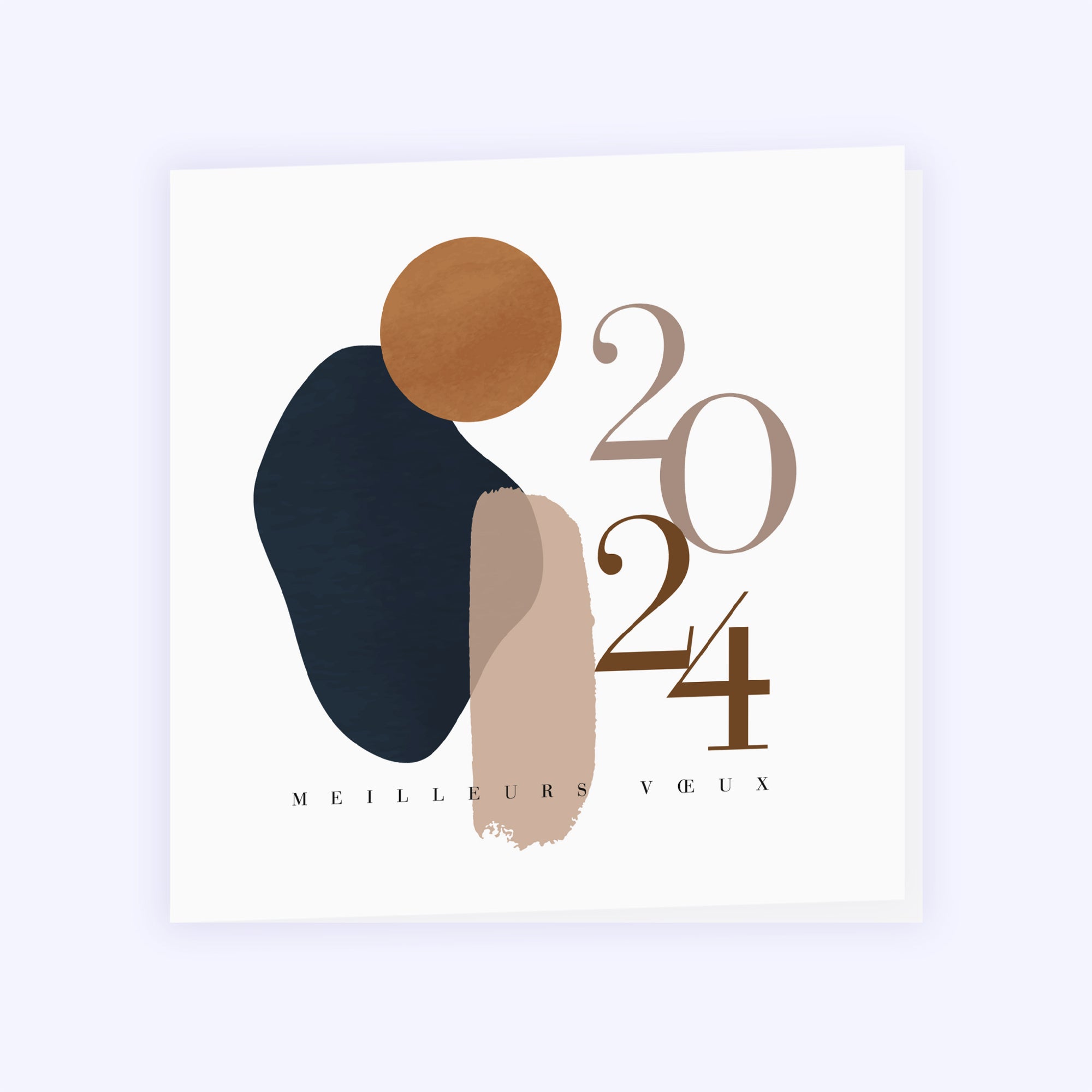 Arty Chic | Vœux professionnels • Carte de voeux • Carré double photo N° 1