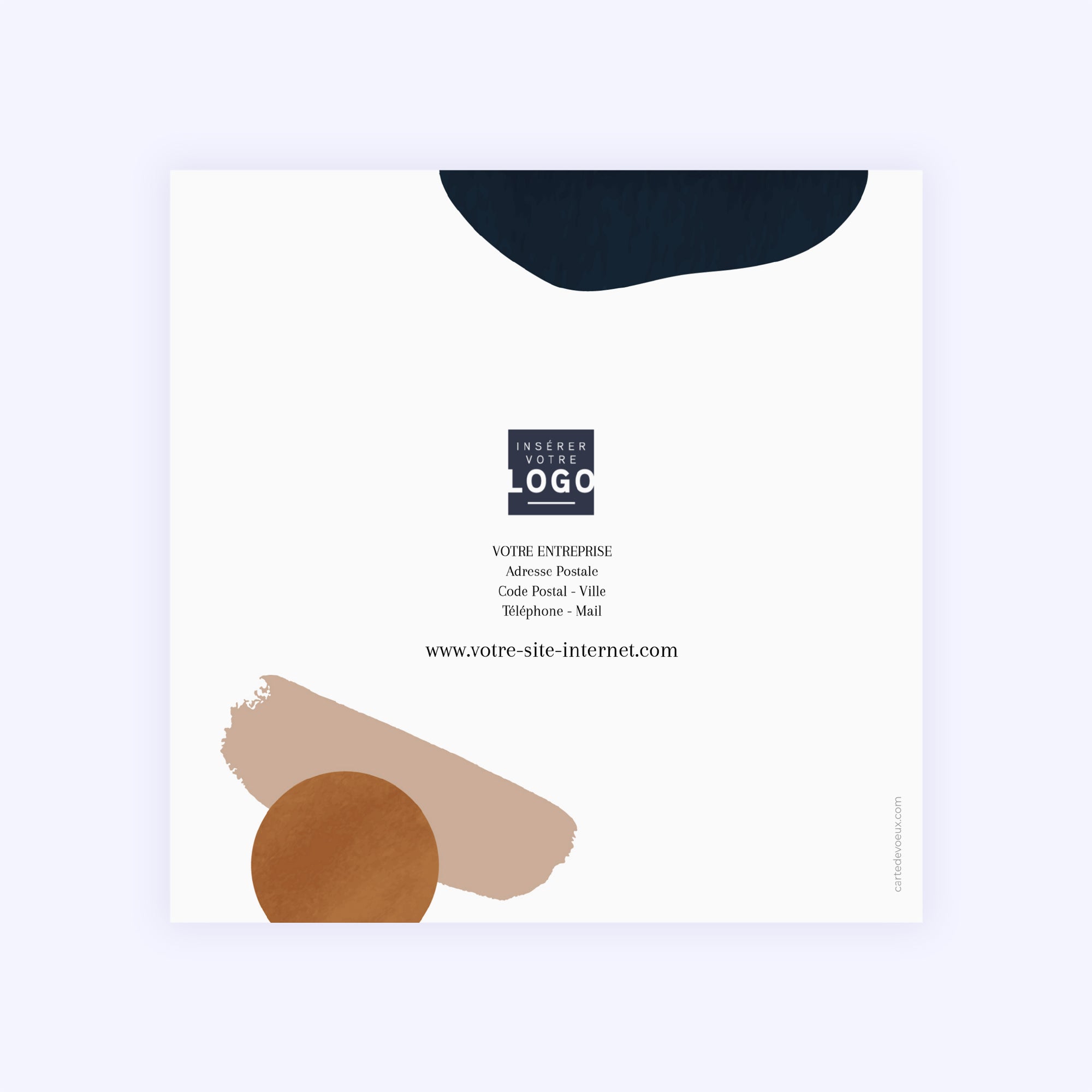 Arty Chic | Vœux professionnels • Carte de voeux • Carré double photo N° 3