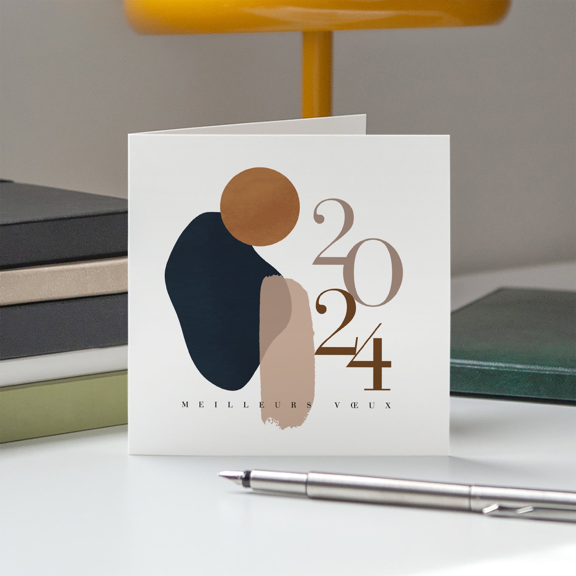 Arty Chic | Vœux professionnels • Carte de voeux • Carré double photo N° 5