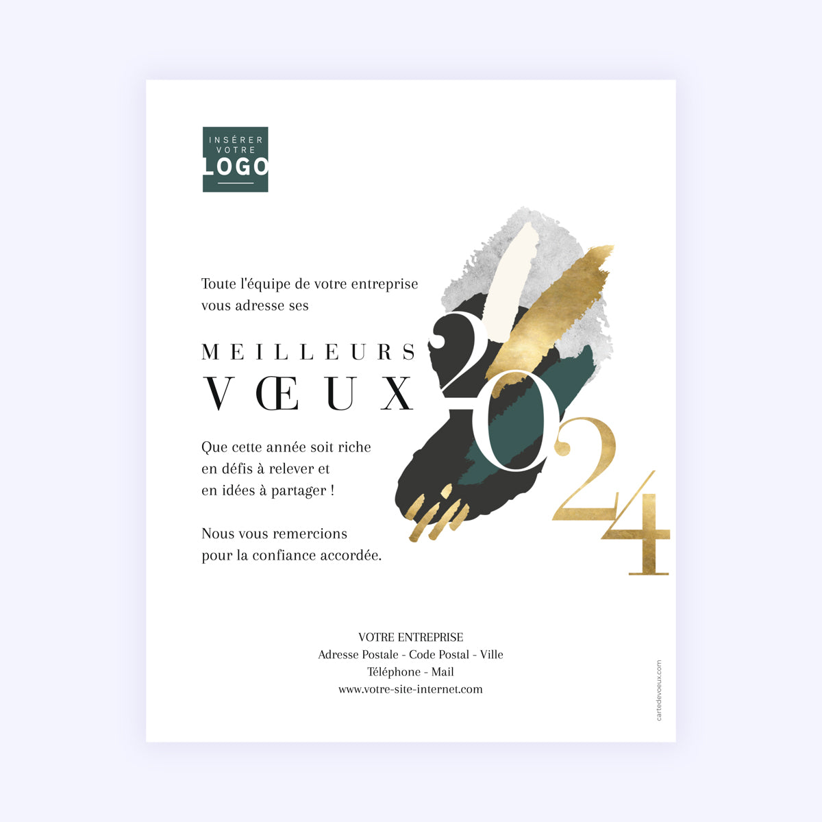 Touches de Pinceau | Vœux professionnels • Carte virtuelle photo N° 1