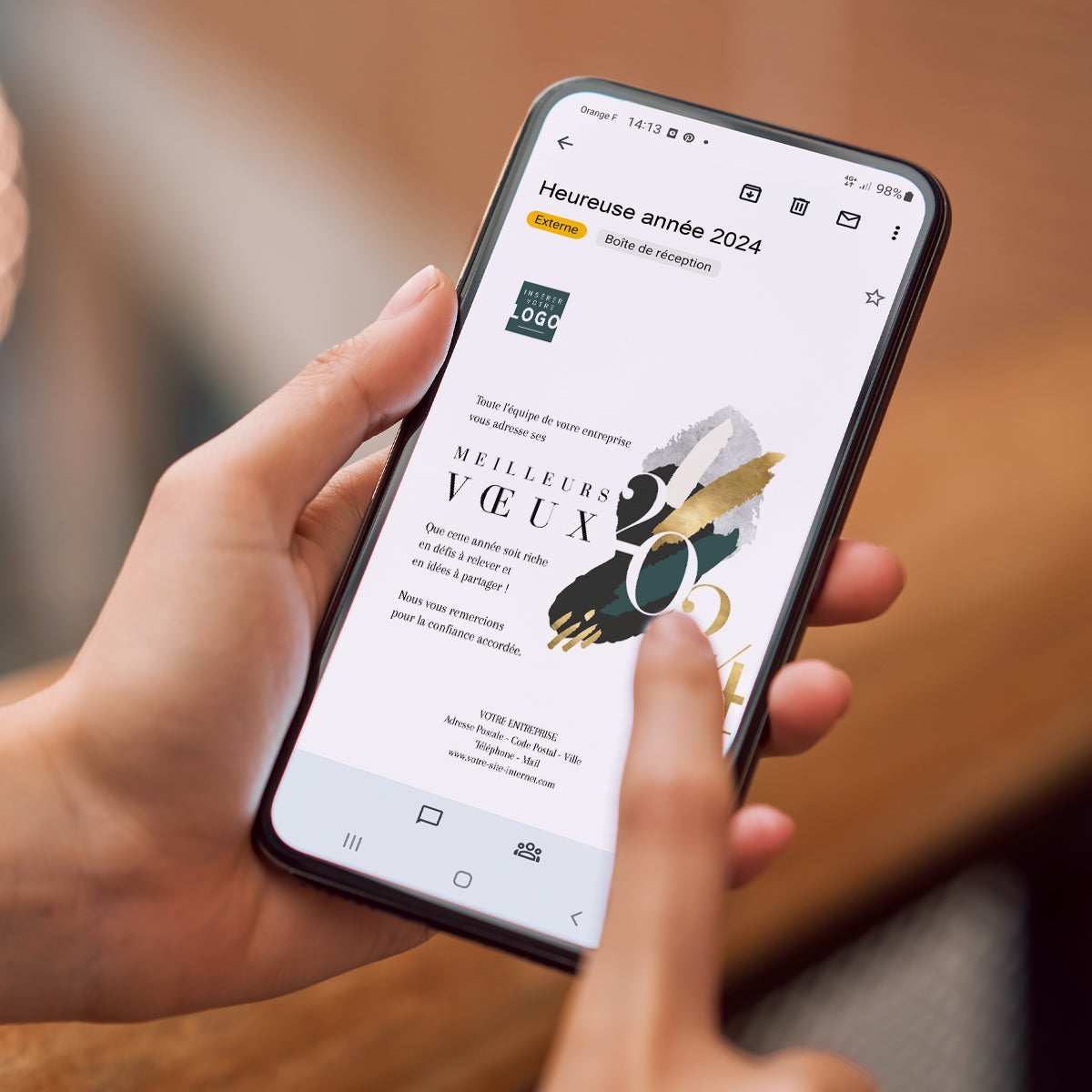 Touches de Pinceau | Vœux professionnels • Carte virtuelle photo N° 2