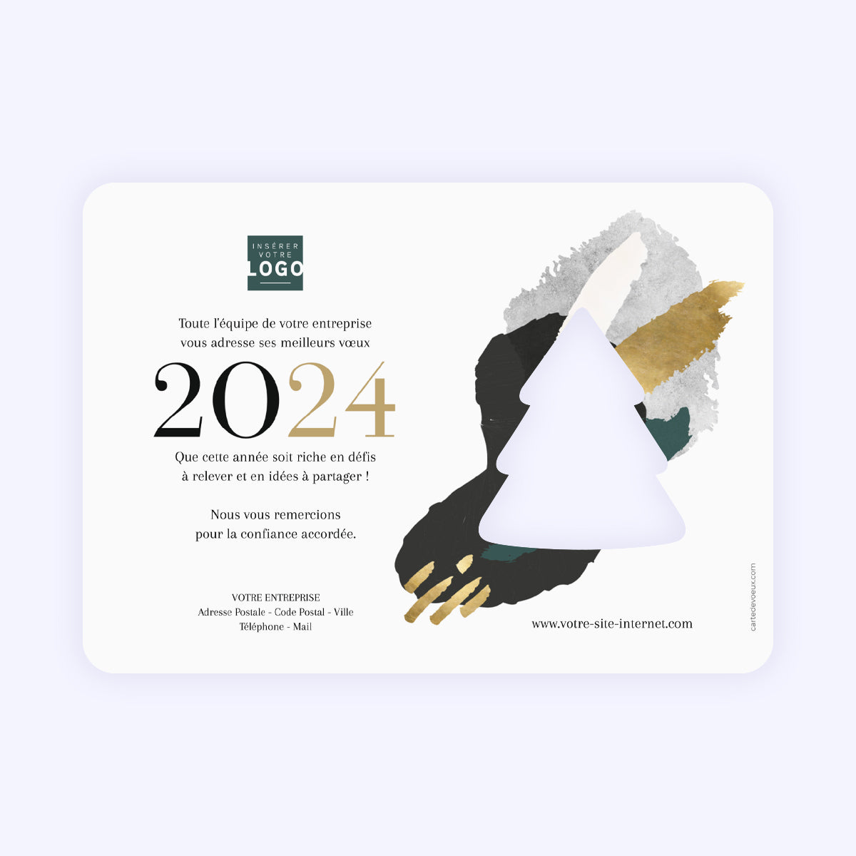 Touches de Pinceau | Vœux professionnels • Carte de voeux photo N° 2