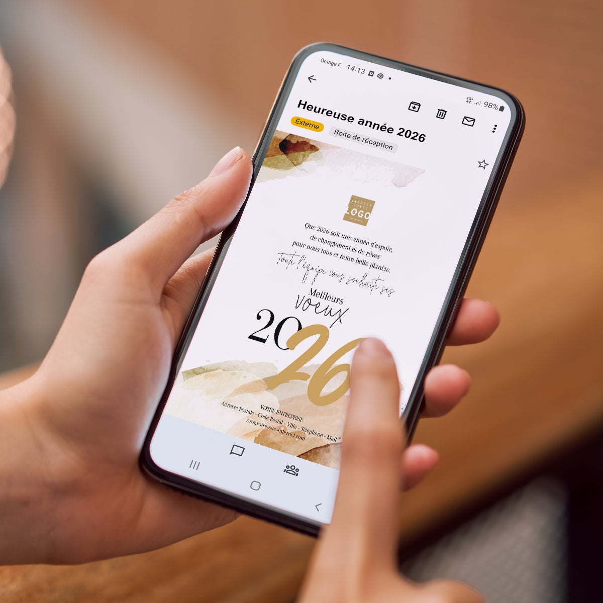 Natural Touch | Vœux professionnels • Carte virtuelle • eCard Image photo N° 2