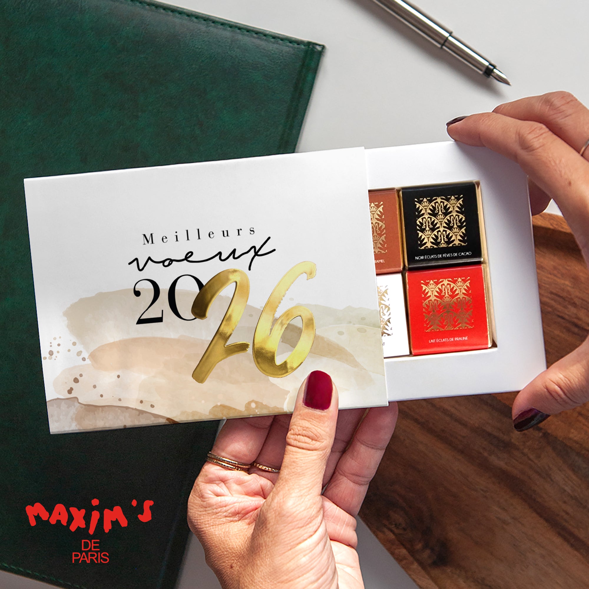 Natural Touch | Vœux professionnels • Boite chocolat personnalisée • Maxim's de Paris photo N° 1