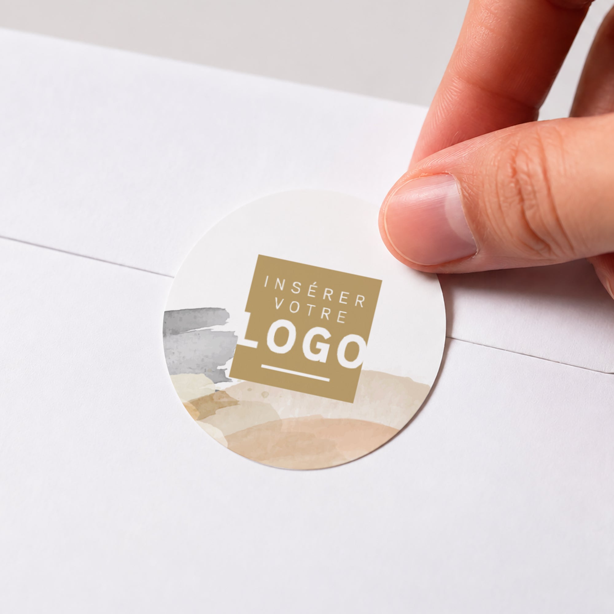 Natural Touch | Vœux professionnels • Sticker • Rond photo N° 1