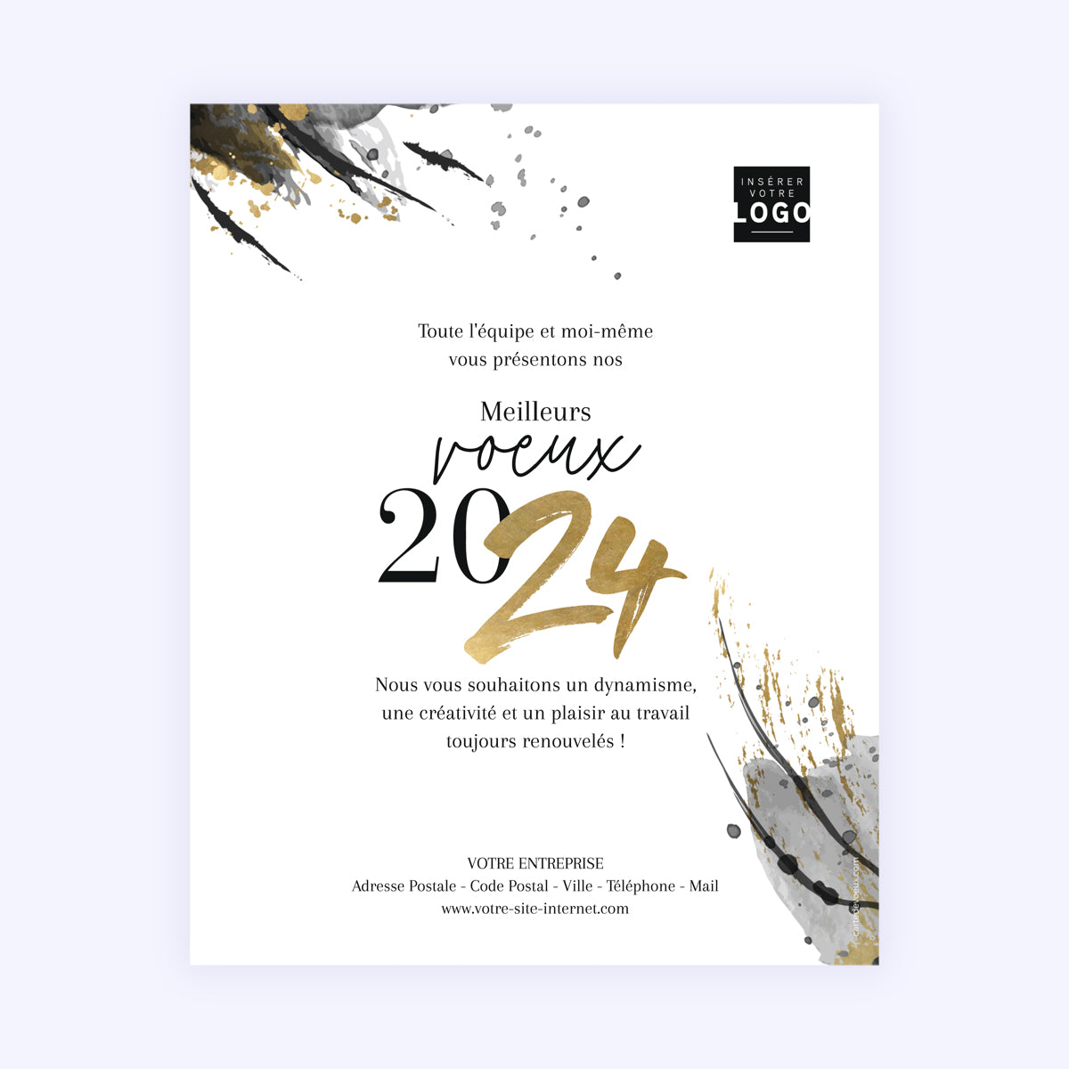 Graphique Chic | Vœux professionnels • Carte virtuelle • eCard Image photo N° 1