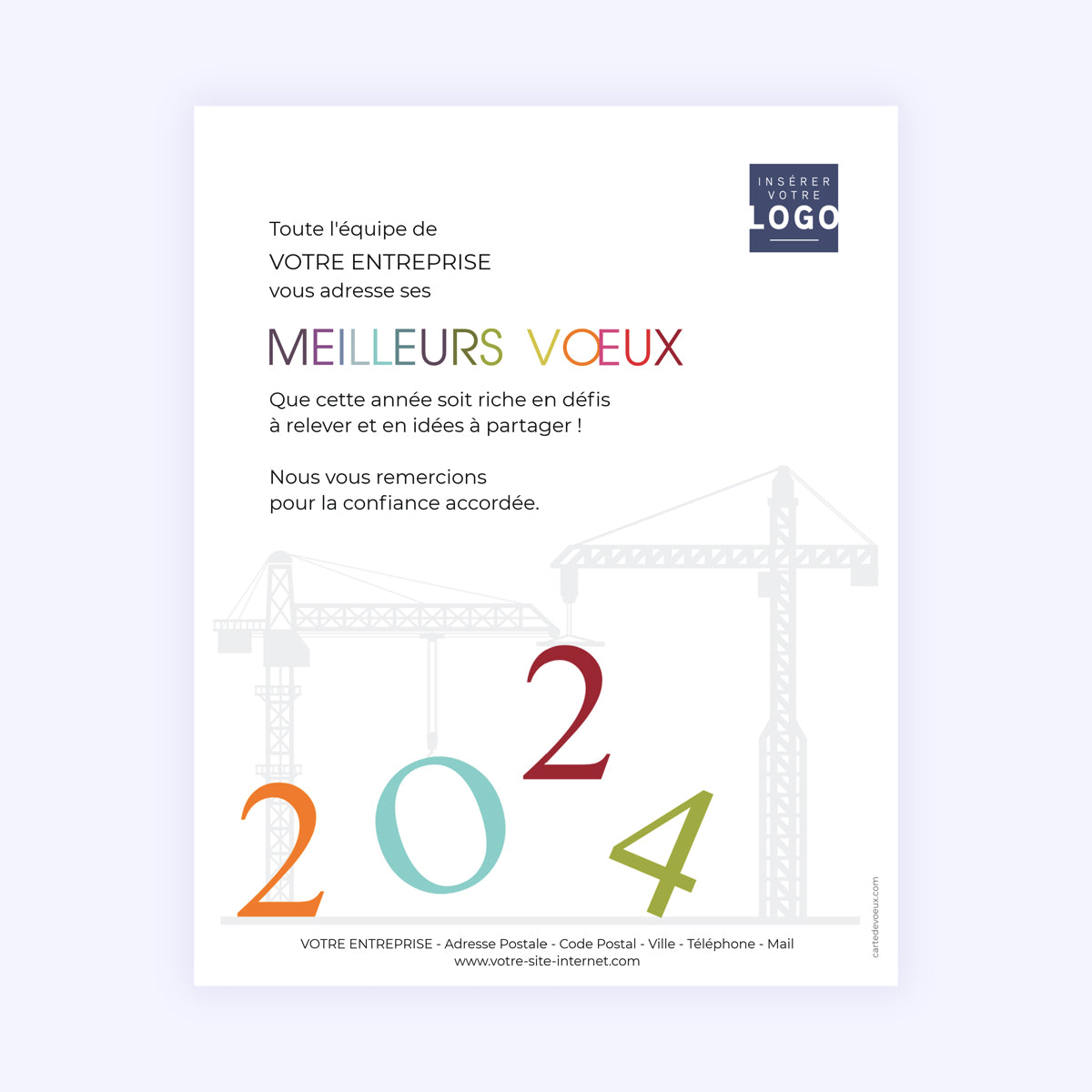Chantiers Colorés | Vœux professionnels • Carte virtuelle • eCard Image photo N° 1