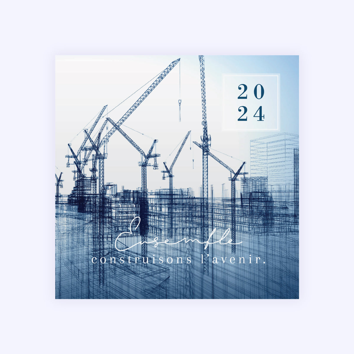 Chantiers d'Avenir | Vœux professionnels • Carte de voeux photo N° 1