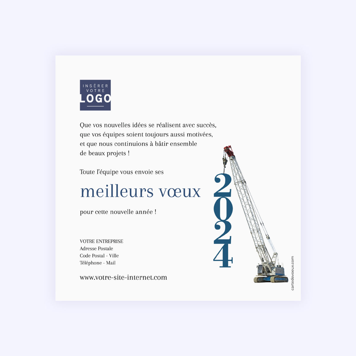 Chantiers d'Avenir | Vœux professionnels • Carte de voeux photo N° 2