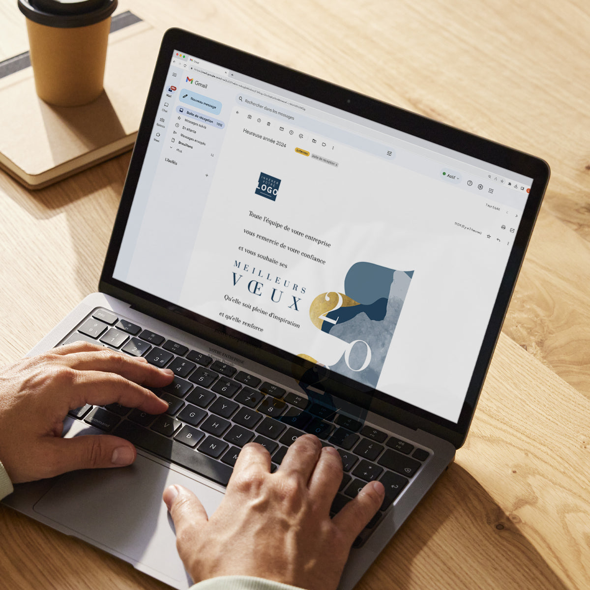 Aqua Light | Vœux professionnels • Carte virtuelle • eCard Image photo N° 3