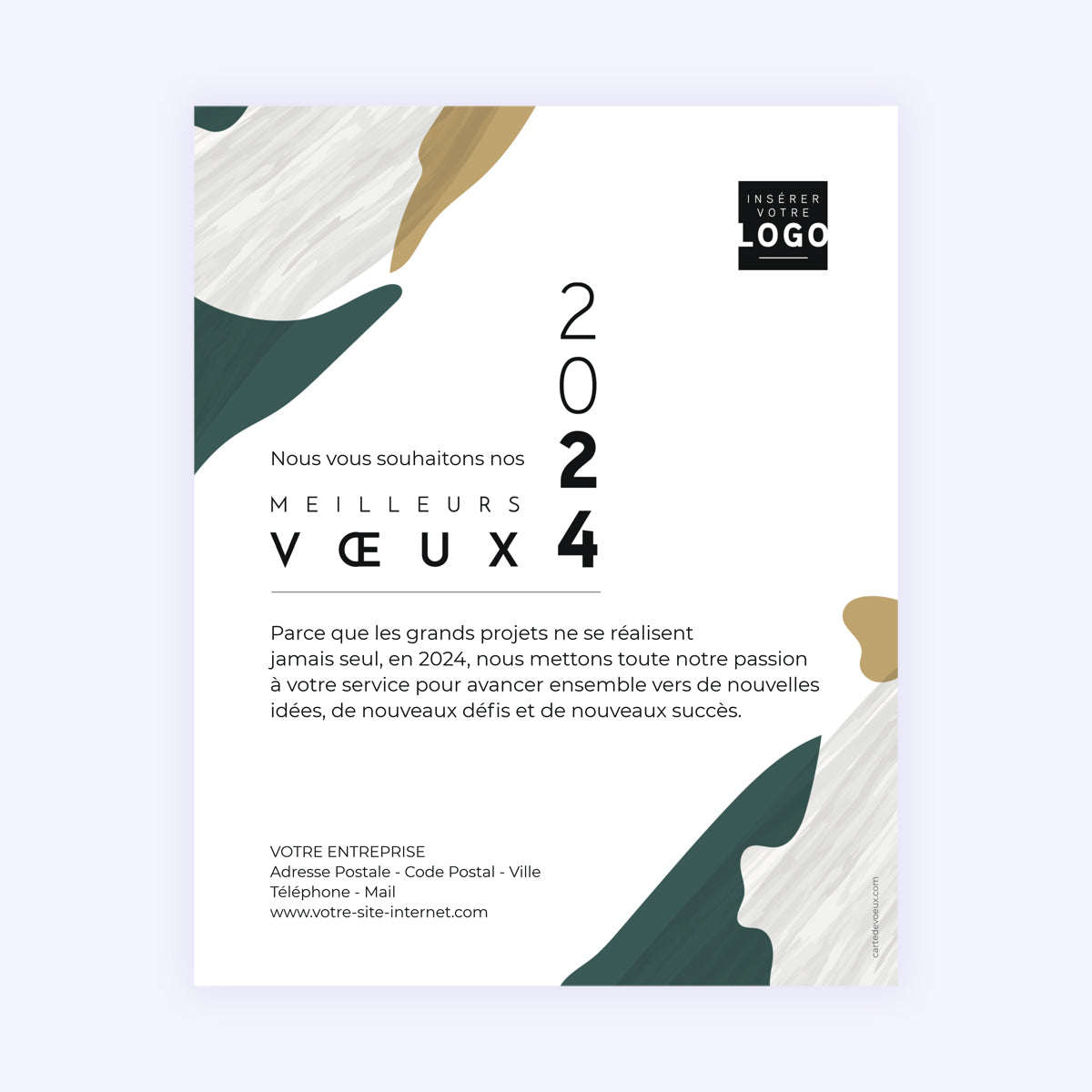 Arty Contemporary | Vœux professionnels • Carte virtuelle • eCard Image photo N° 1