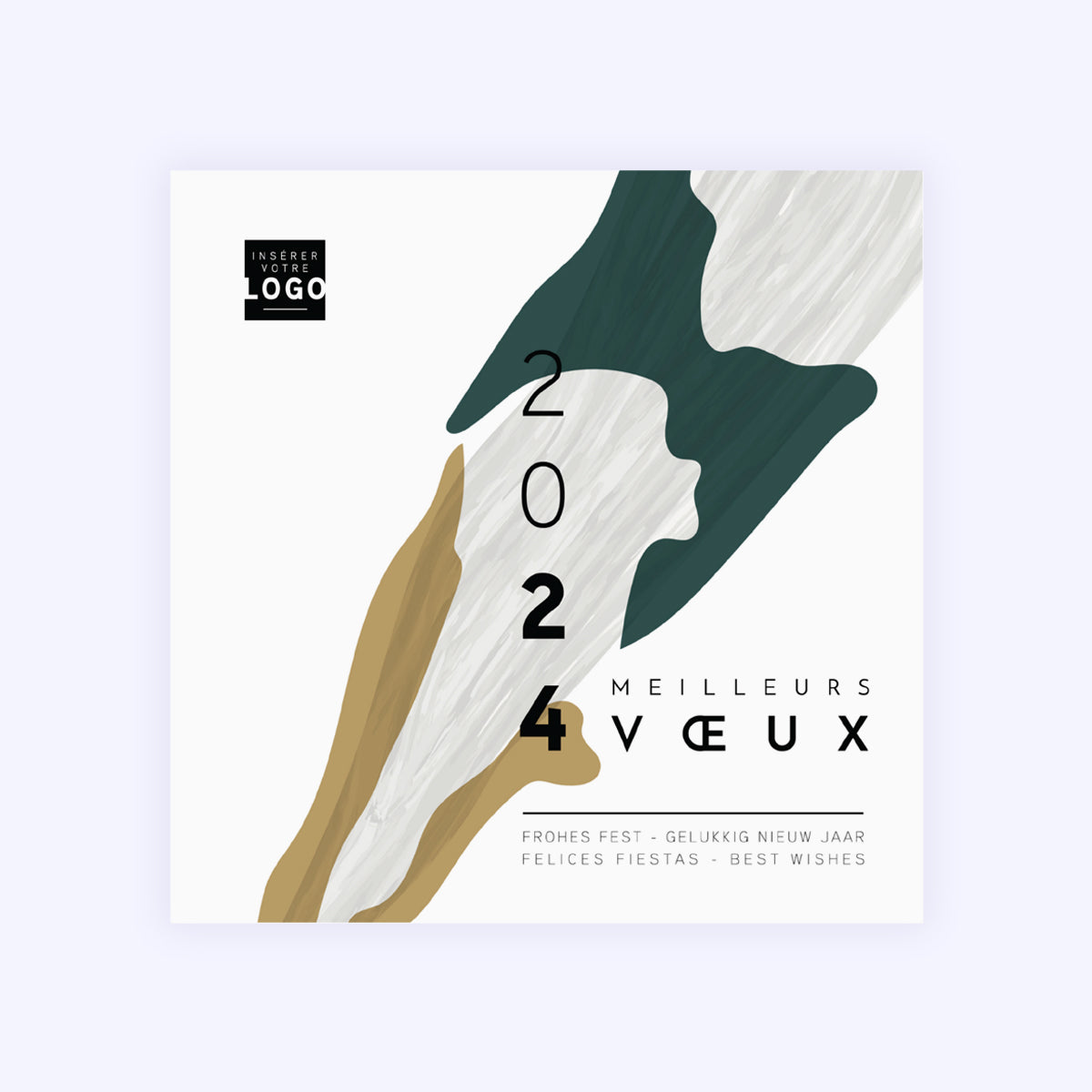 Arty Contemporary | Vœux professionnels • Carte de voeux • Carré photo N° 1