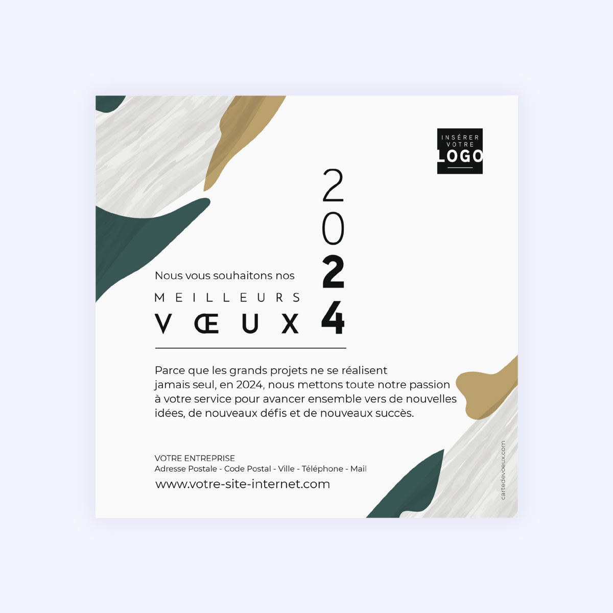 Arty Contemporary | Vœux professionnels • Carte de voeux • Carré photo N° 2