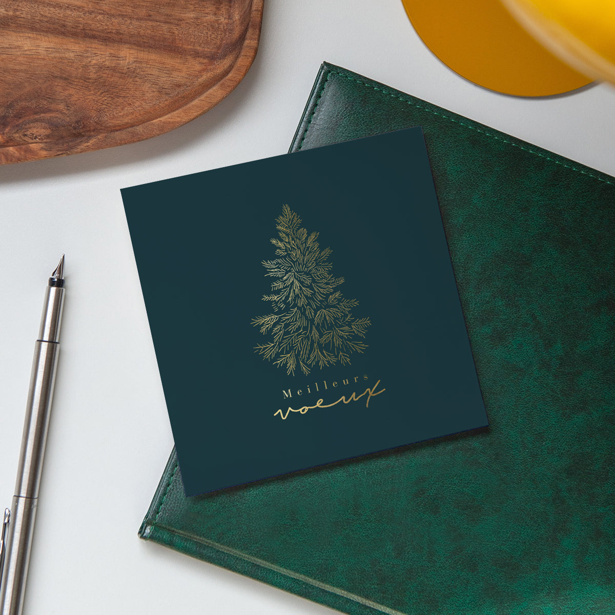 Roi des Forêts | Vœux professionnels • Carte de voeux • Carré photo N° 4