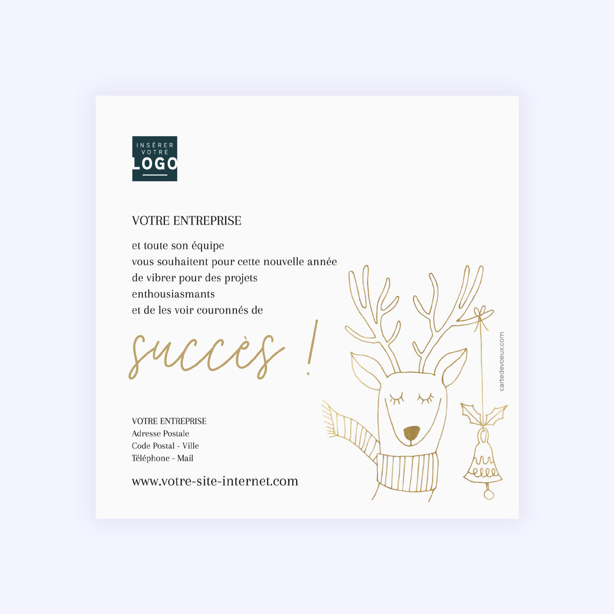 Scandinavie | Vœux professionnels • Carte de voeux • Carré photo N° 2