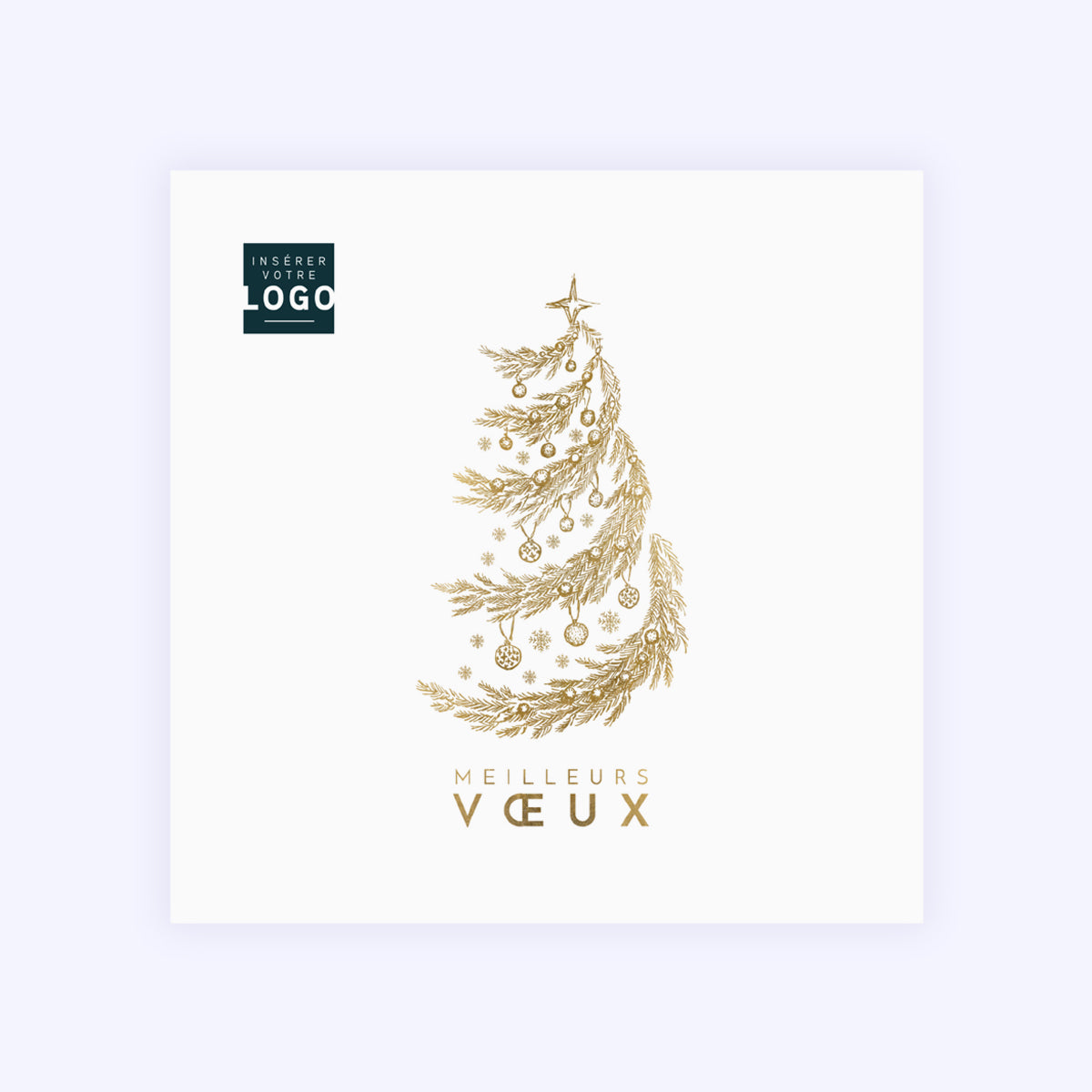Ornements | Vœux professionnels • Carte de voeux • Carré photo N° 1