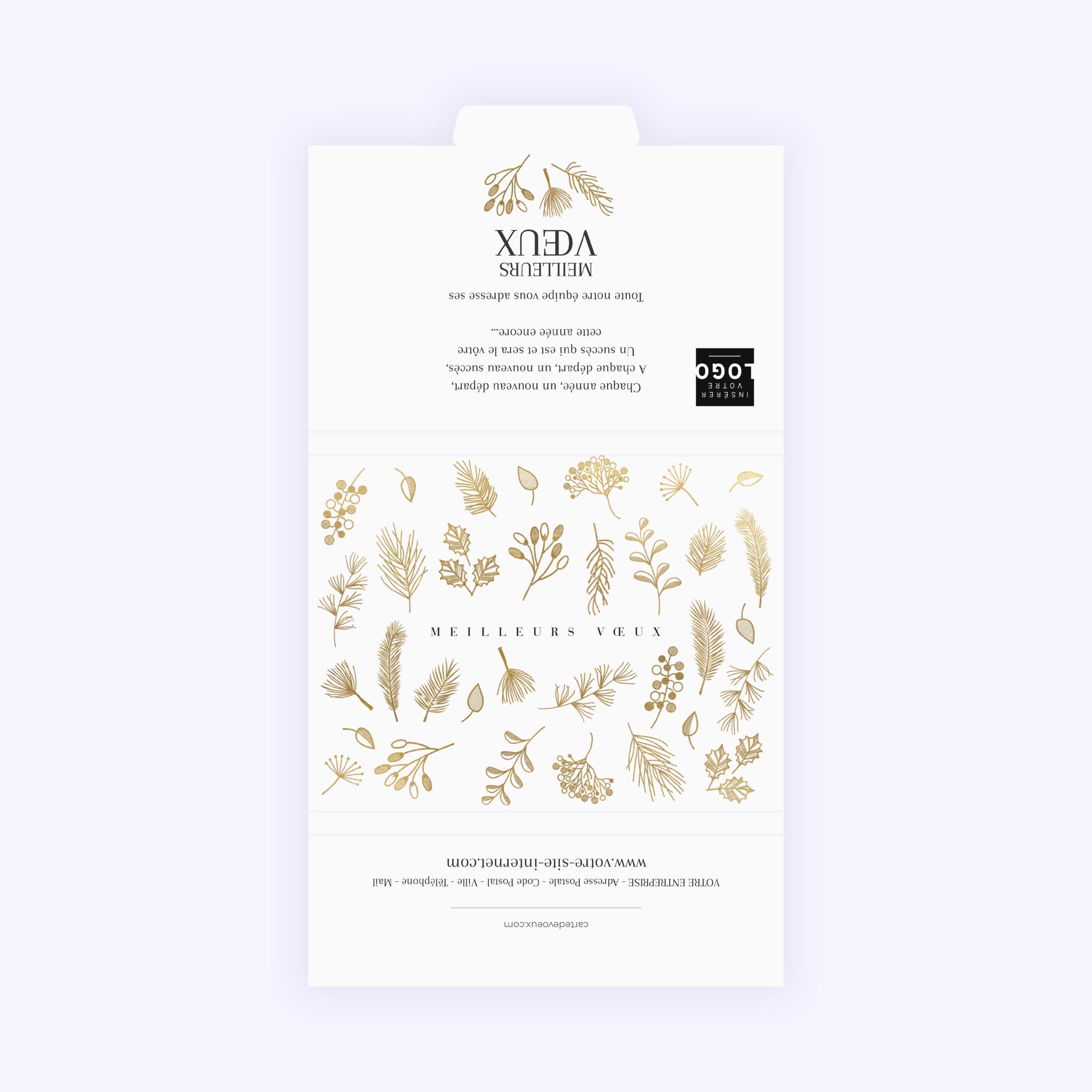 Végétation d’Hiver | Vœux professionnels • Carte chocolats • Chocolats photo N° 3