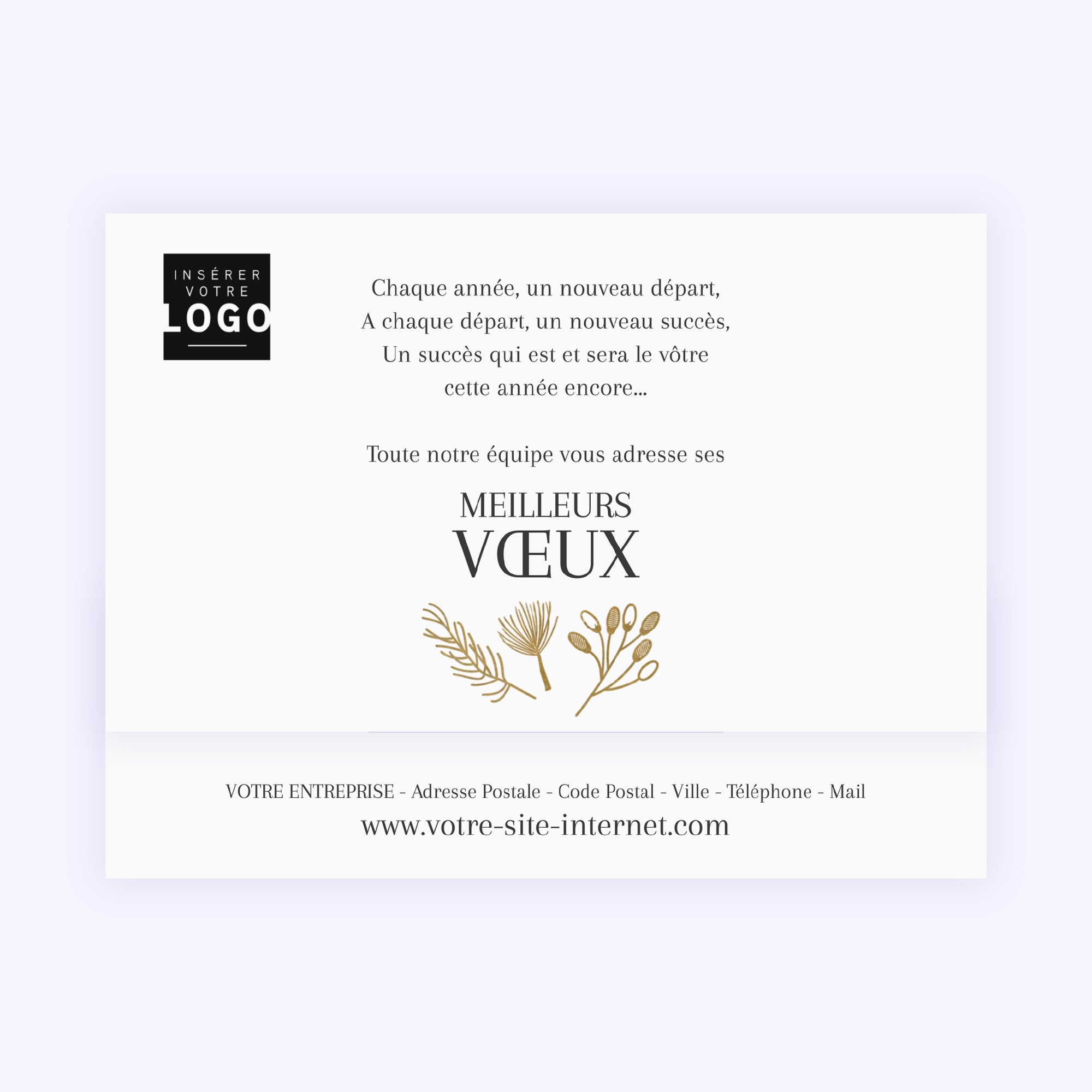 Végétation d’Hiver | Vœux professionnels • Carte chocolats • Chocolats photo N° 4