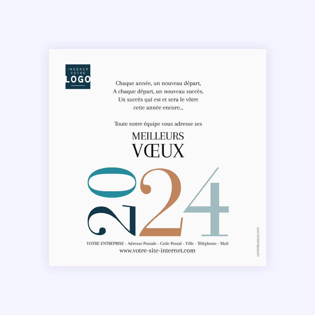 Serene Lakside | Vœux professionnels • Carte de voeux • Carré photo N° 2
