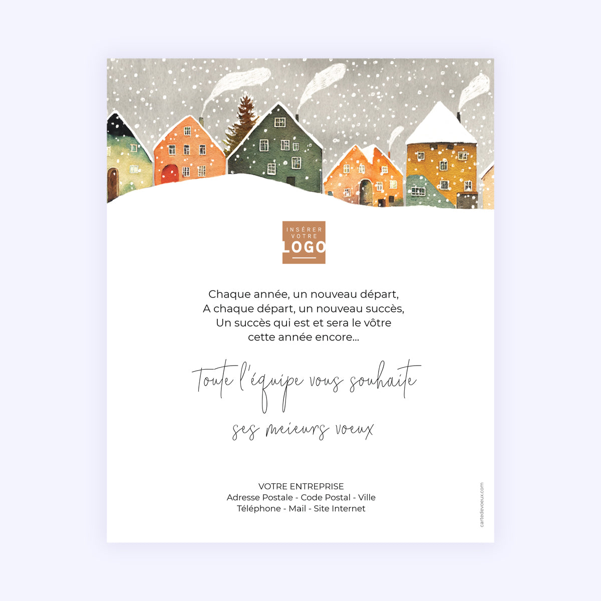Let it Snow | Vœux professionnels • Carte virtuelle photo N° 1