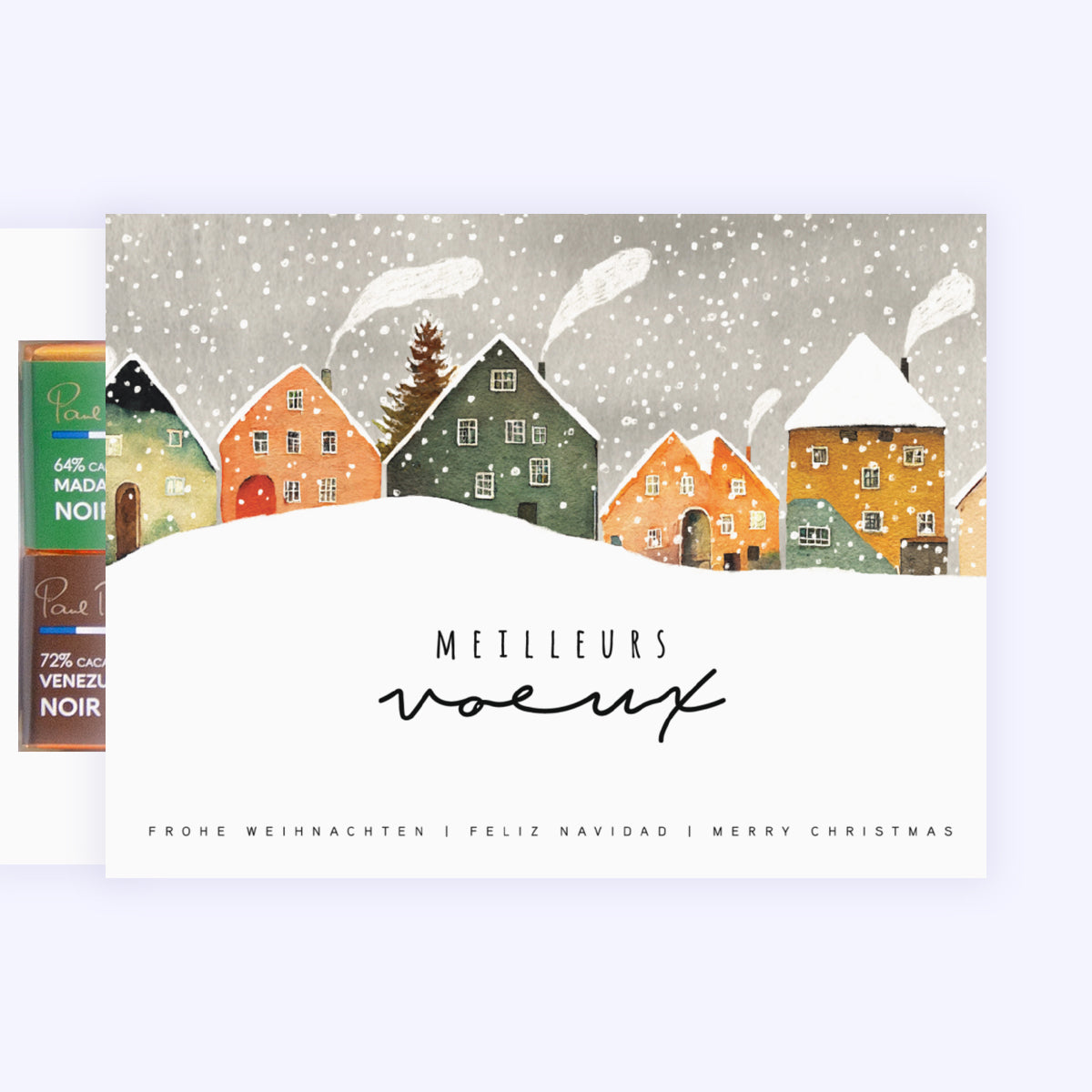 Let it Snow | Vœux professionnels • Carte chocolats photo N° 1