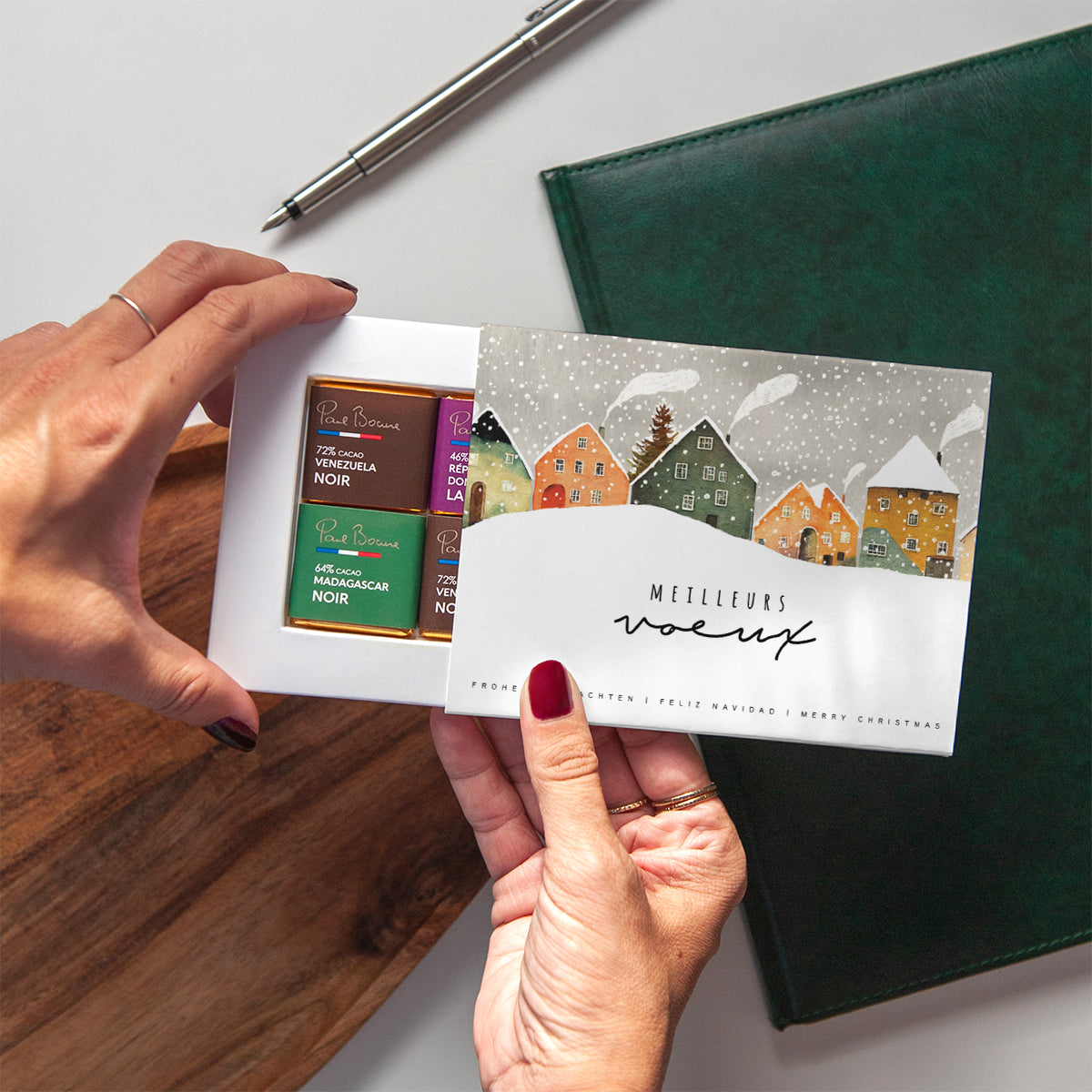 Let it Snow | Vœux professionnels • Carte chocolats photo N° 2