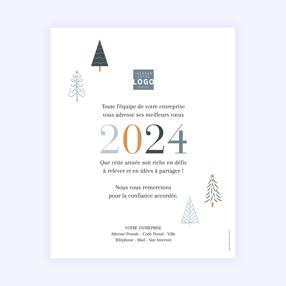 Graphic tree | Vœux professionnels • Carte virtuelle • eCard Image photo N° 1