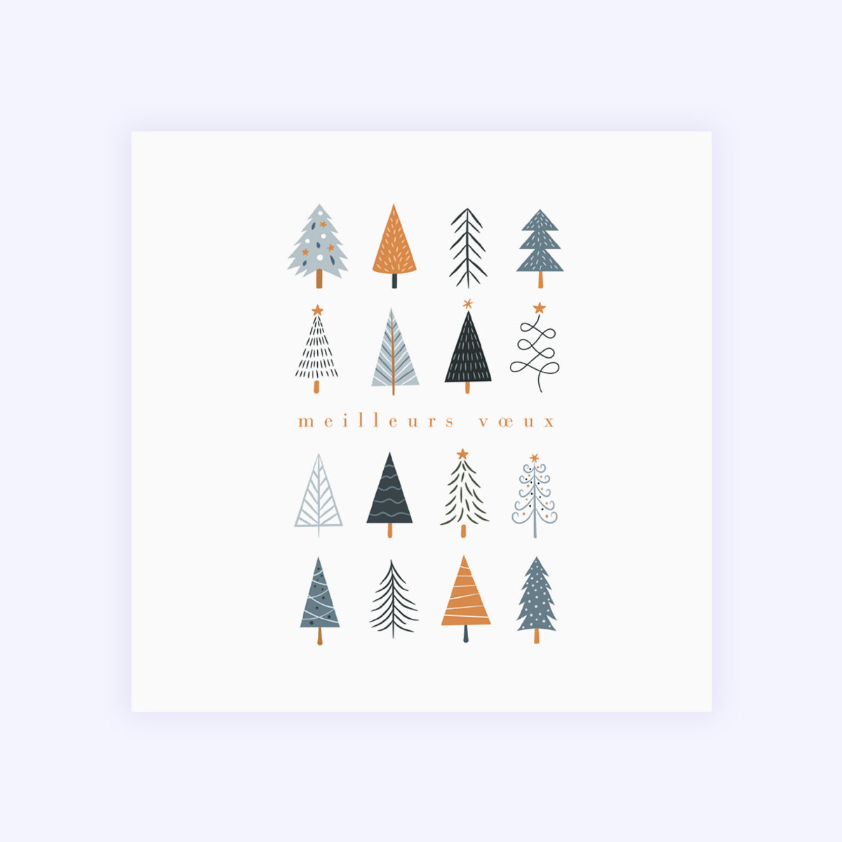 Graphic tree | Vœux professionnels • Carte de voeux • Carré photo N° 1